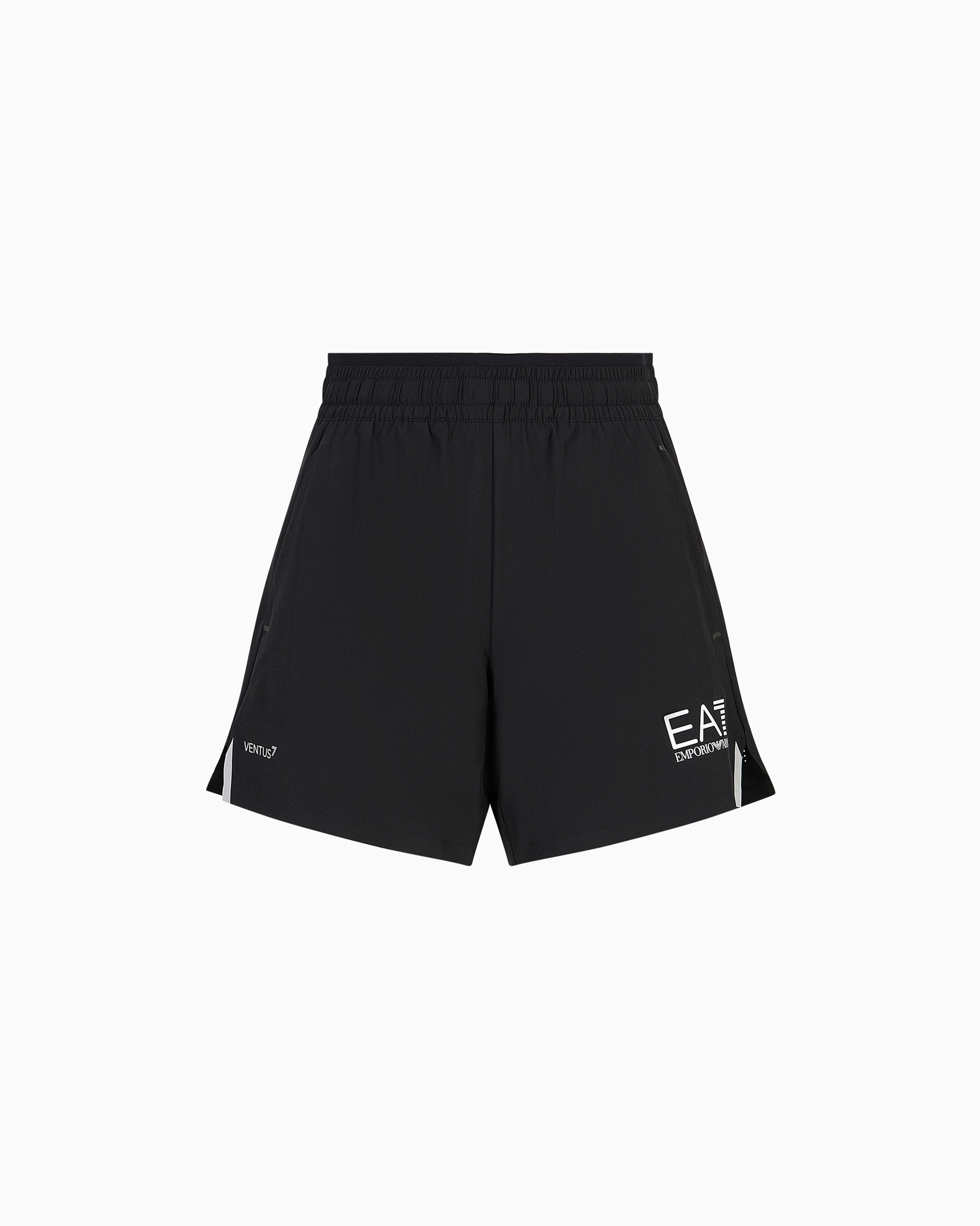 Ea7 Tennis Pro Shorts In Ventus7 Technical Fabric In Black