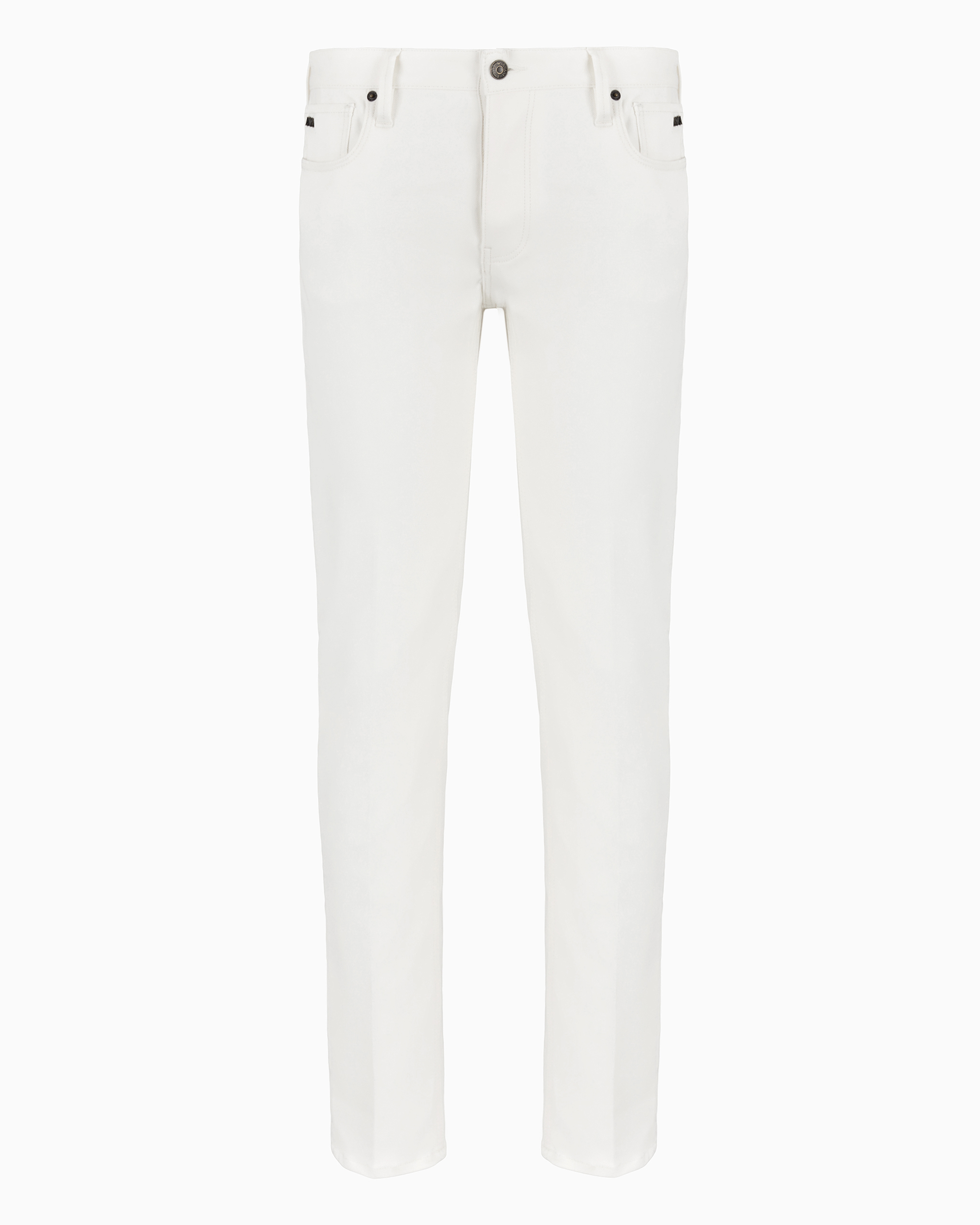 Emporio Armani J75 Slim-fit Comfort-denim Jeans In White