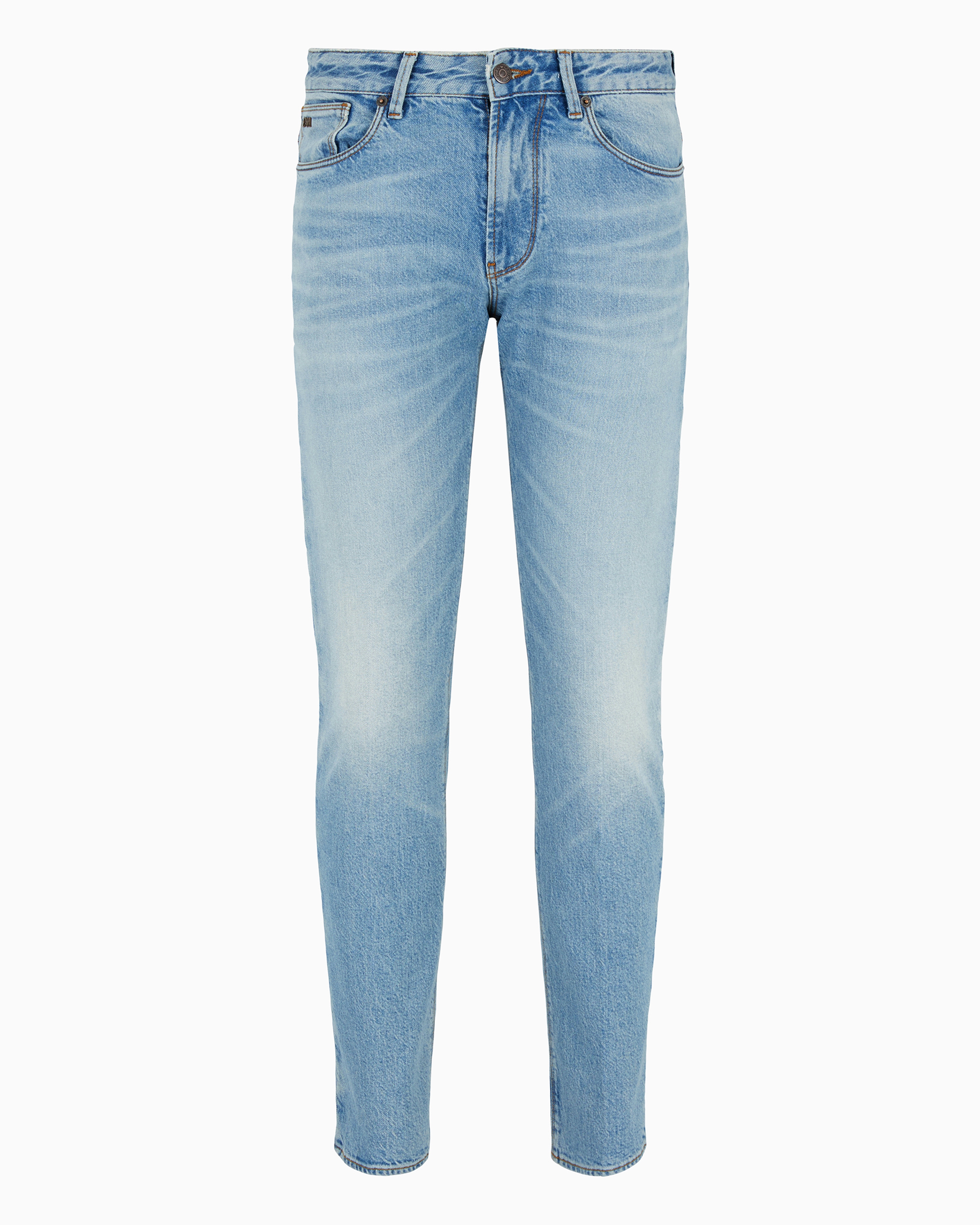 Emporio Armani Official Store Slim Jeans In Hellblau