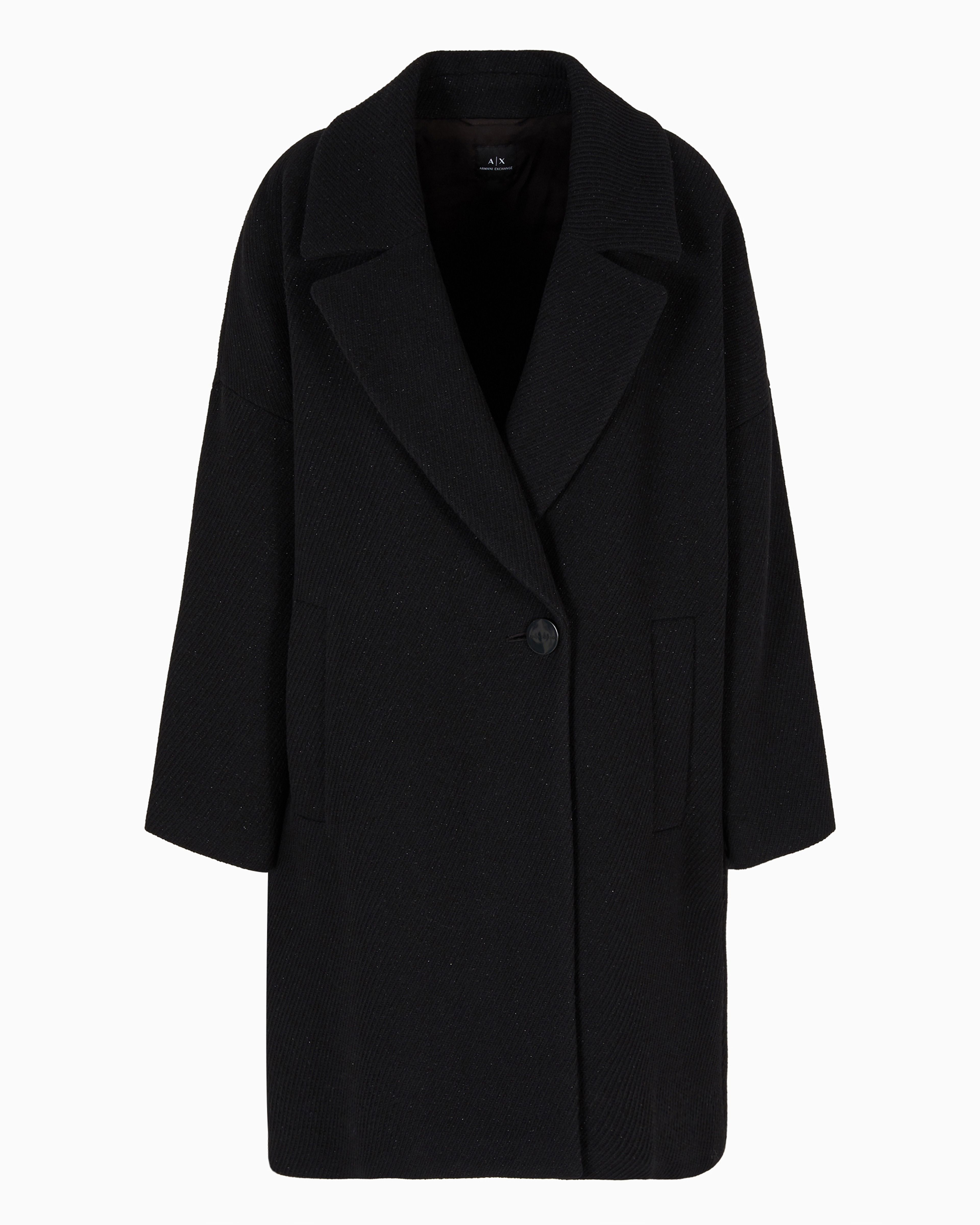 Armani Exchange Official Store Coats In Black