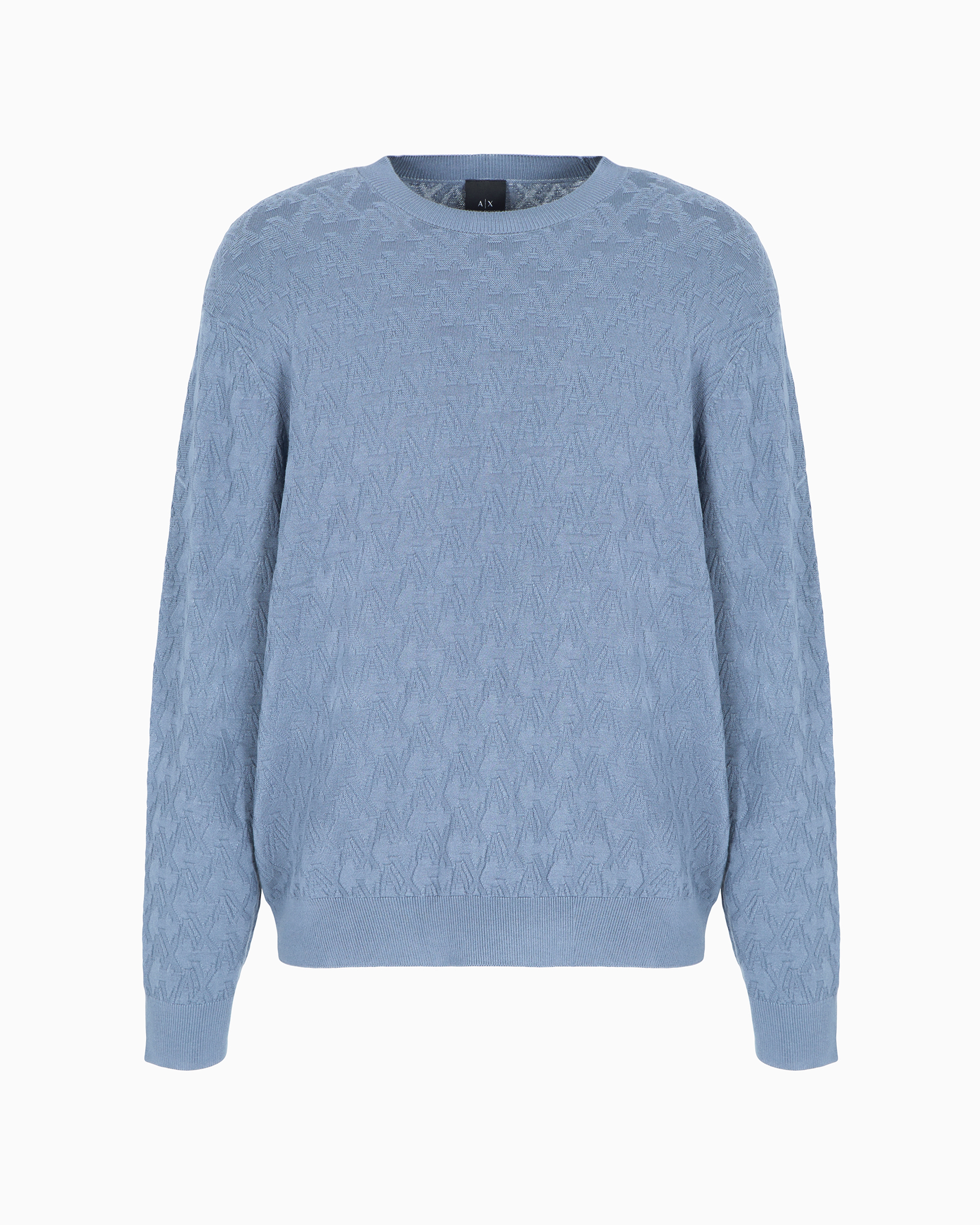 Armani Exchange Official Store Sweaters In Azure