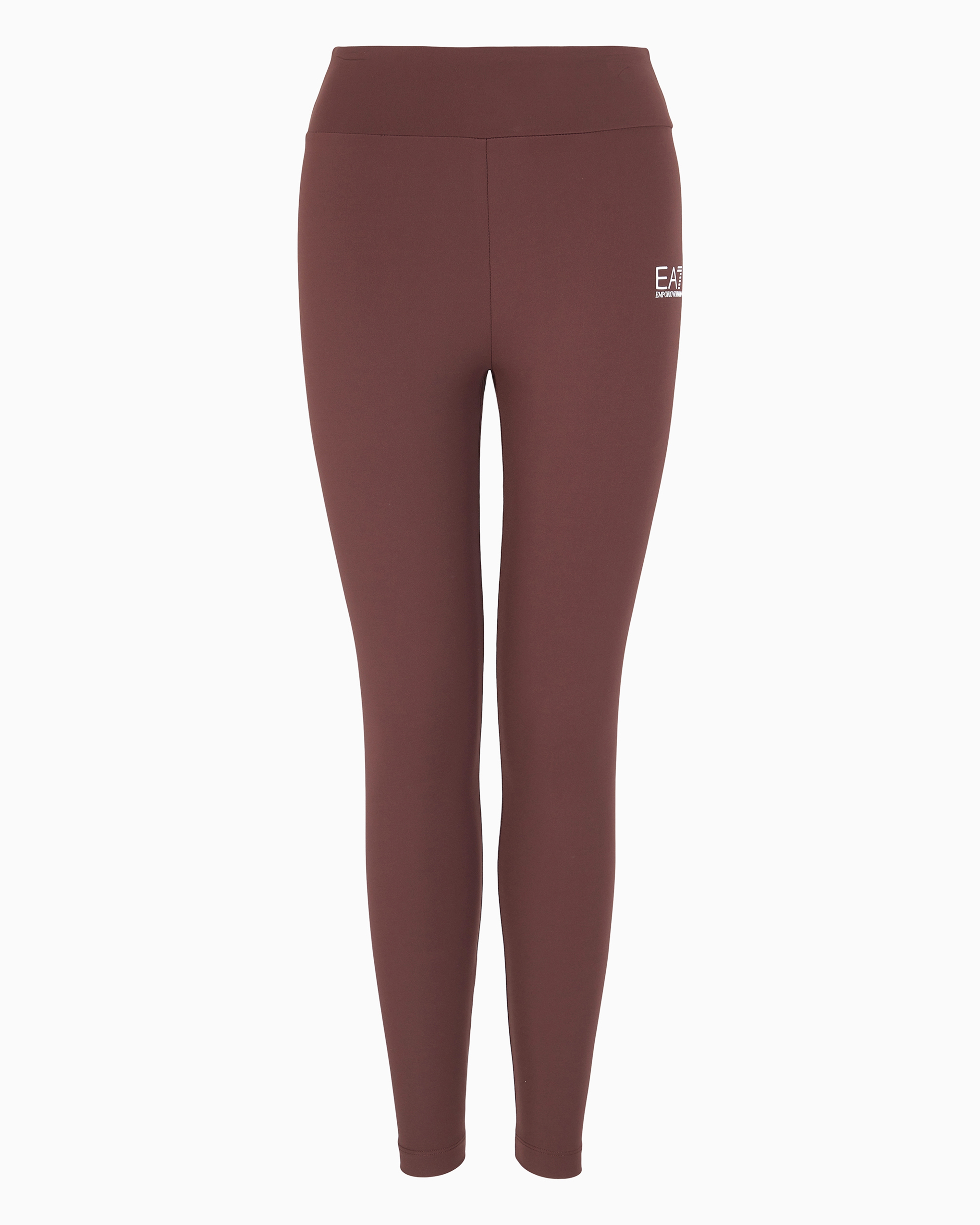 Ea7 Official Store Dynamic Athlete Leggings In Vigor7 Technical Fabric In Brown