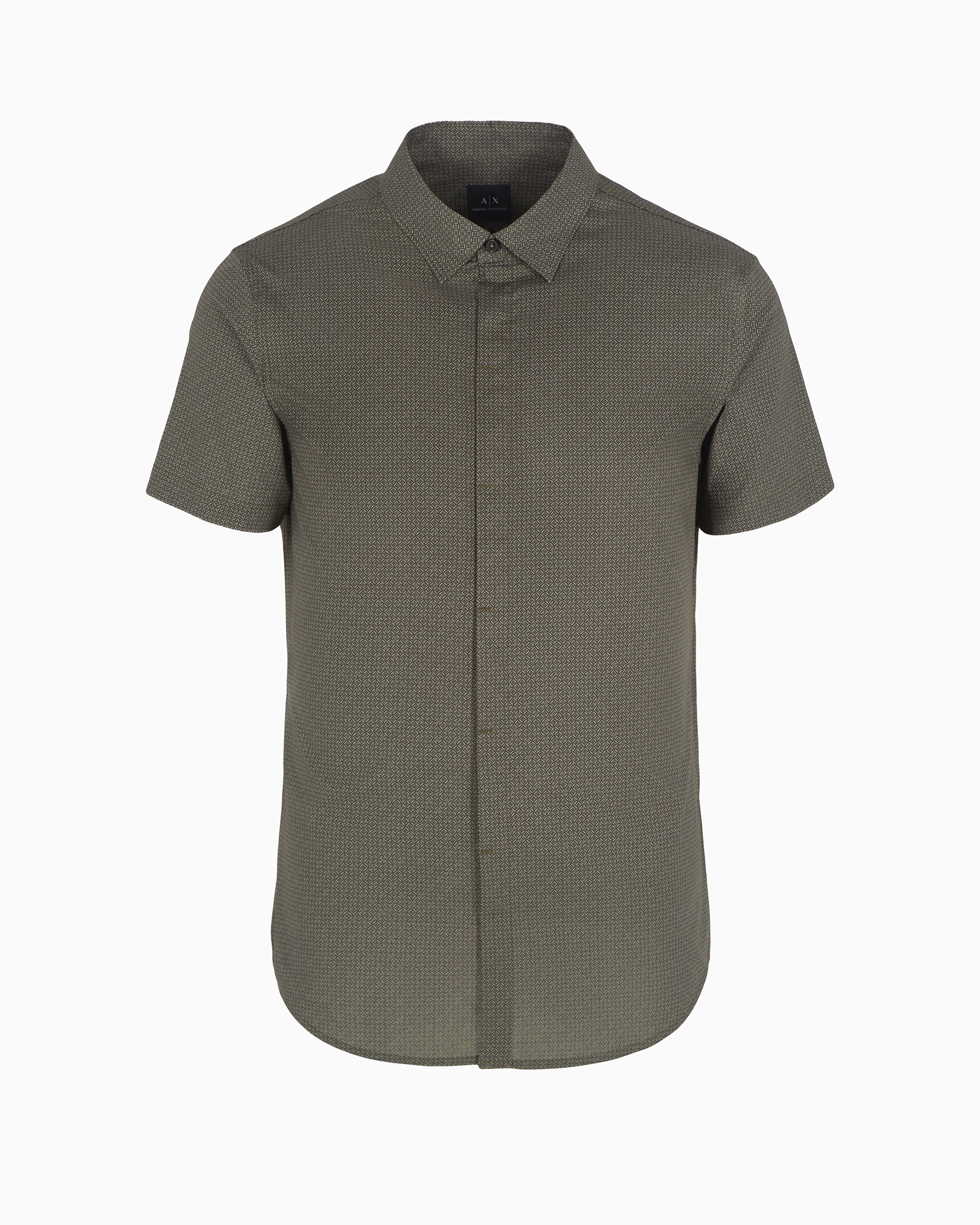 Armani Exchange Official Store Casual Shirts In Dark Gray