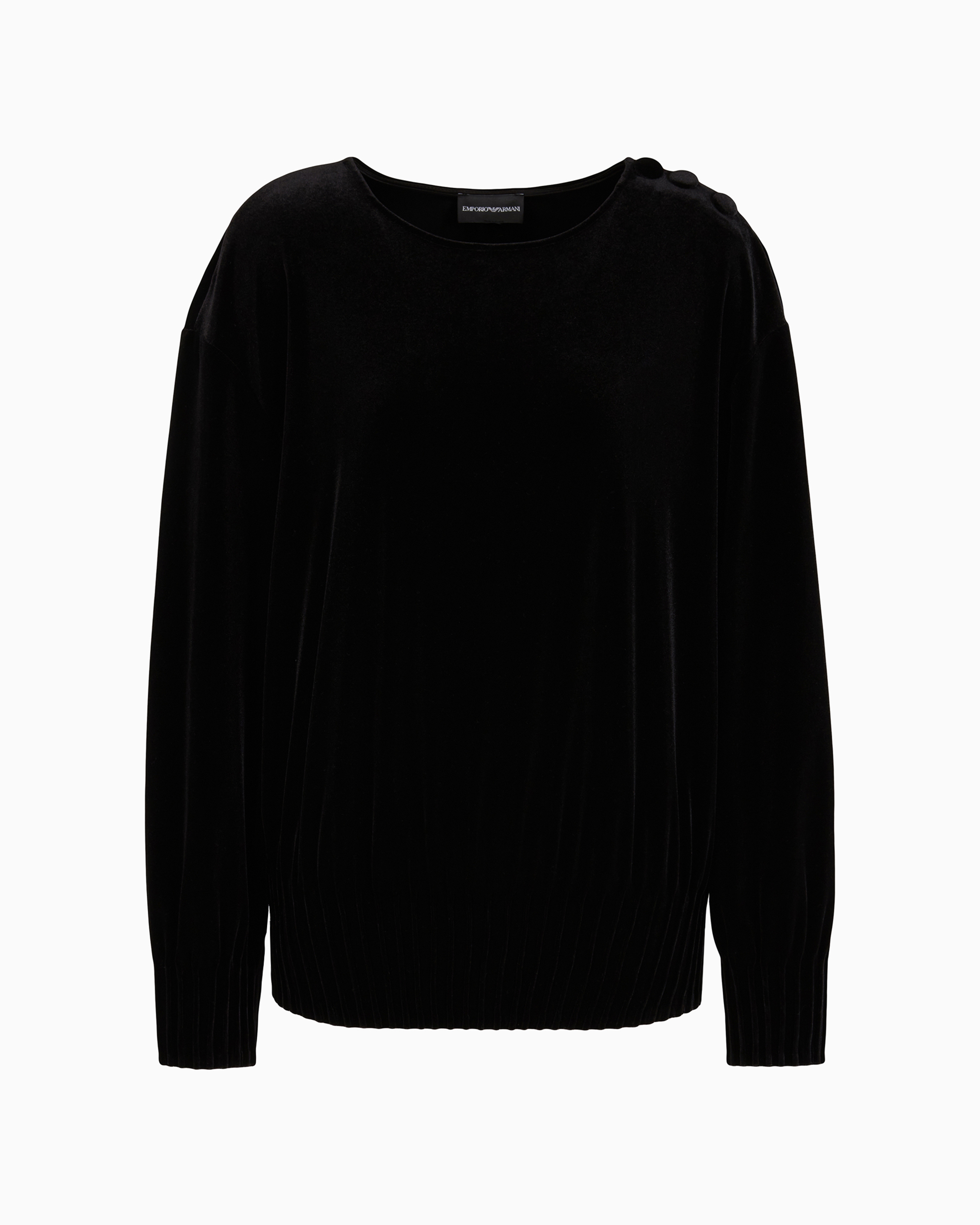 Emporio Armani Official Store Sweatshirts Without Hood In Black