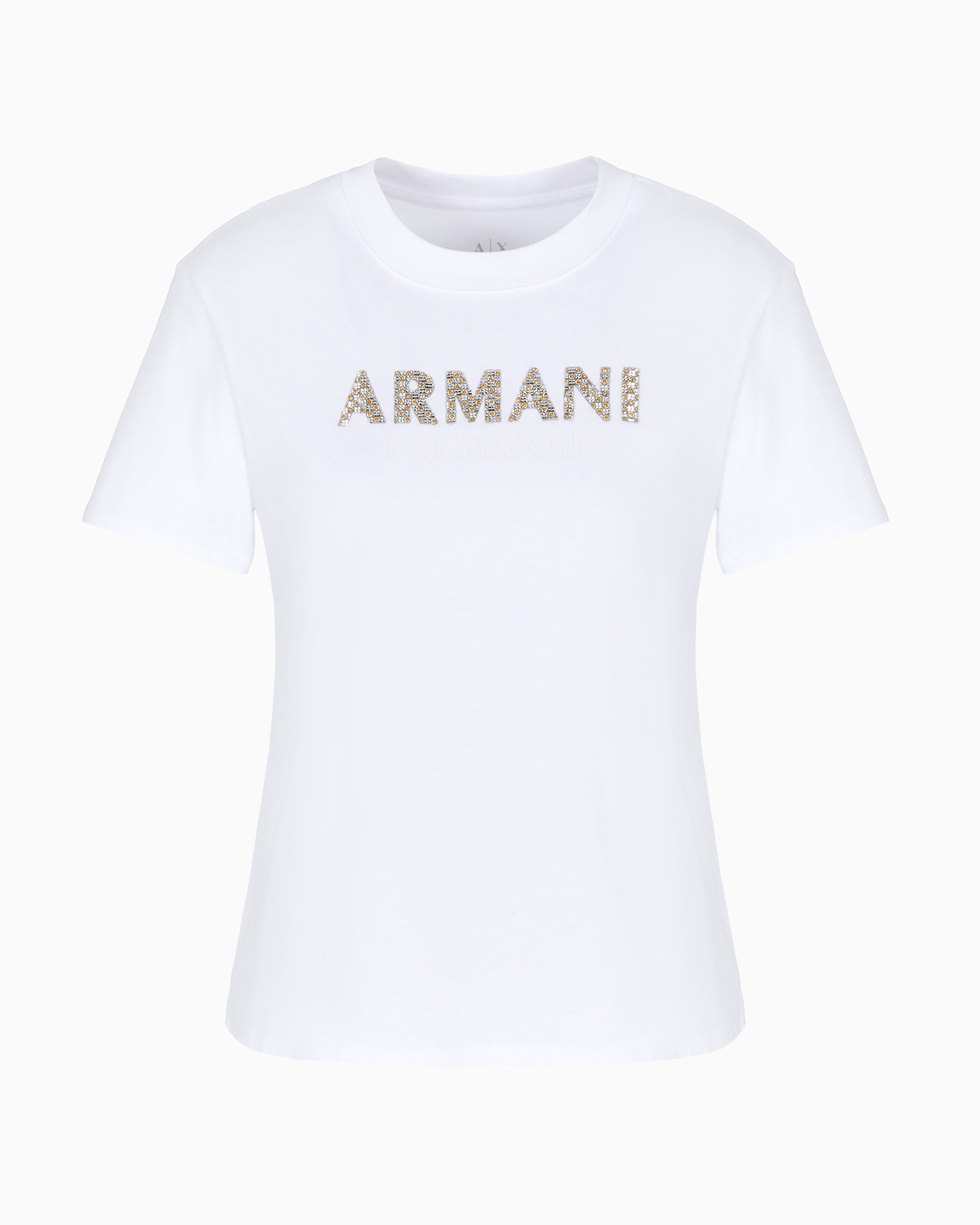 Armani Exchange Official Store Regular Fit T-shirts In White