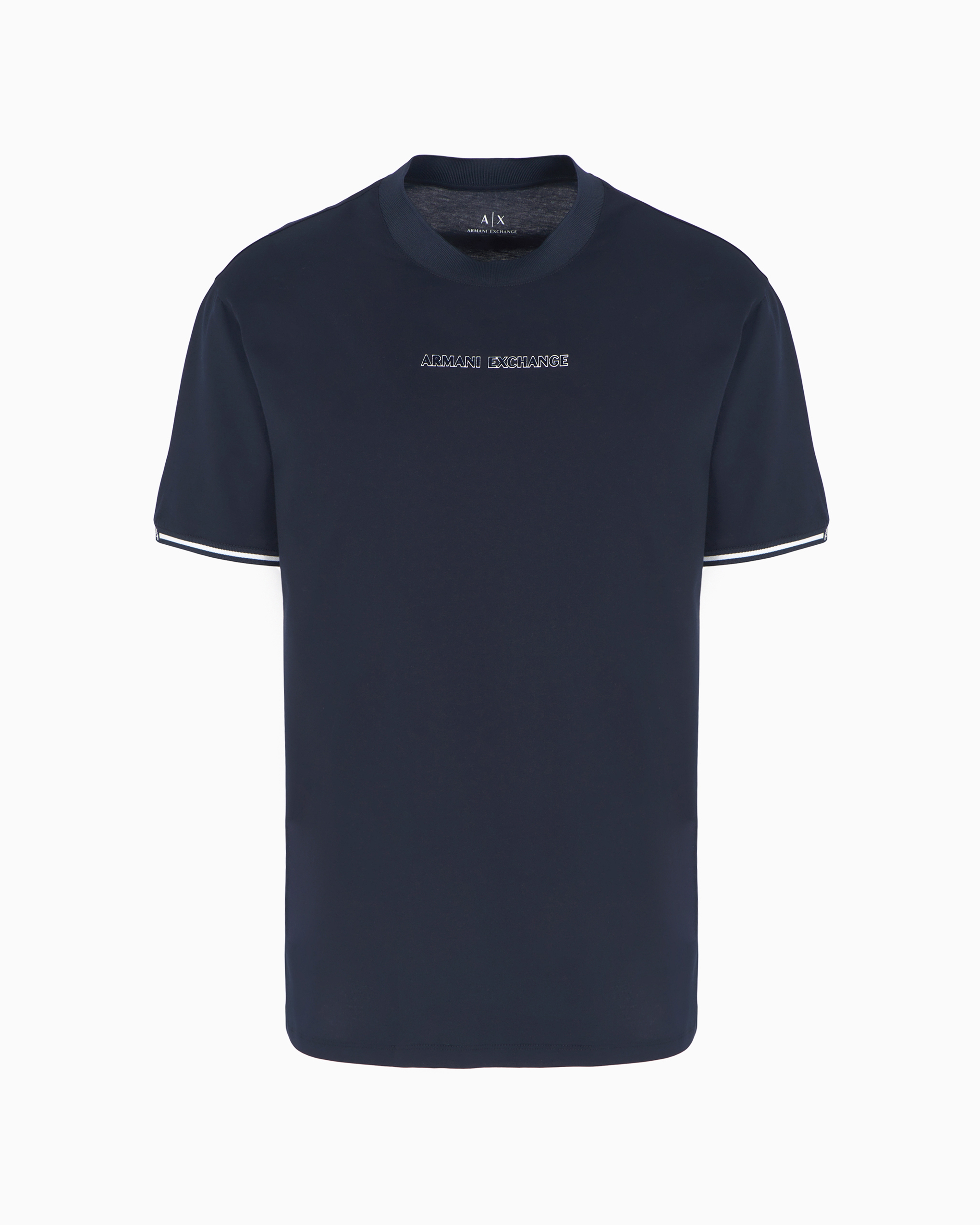 Armani Exchange Official Store Regular Fit T-shirts In Navy Blue