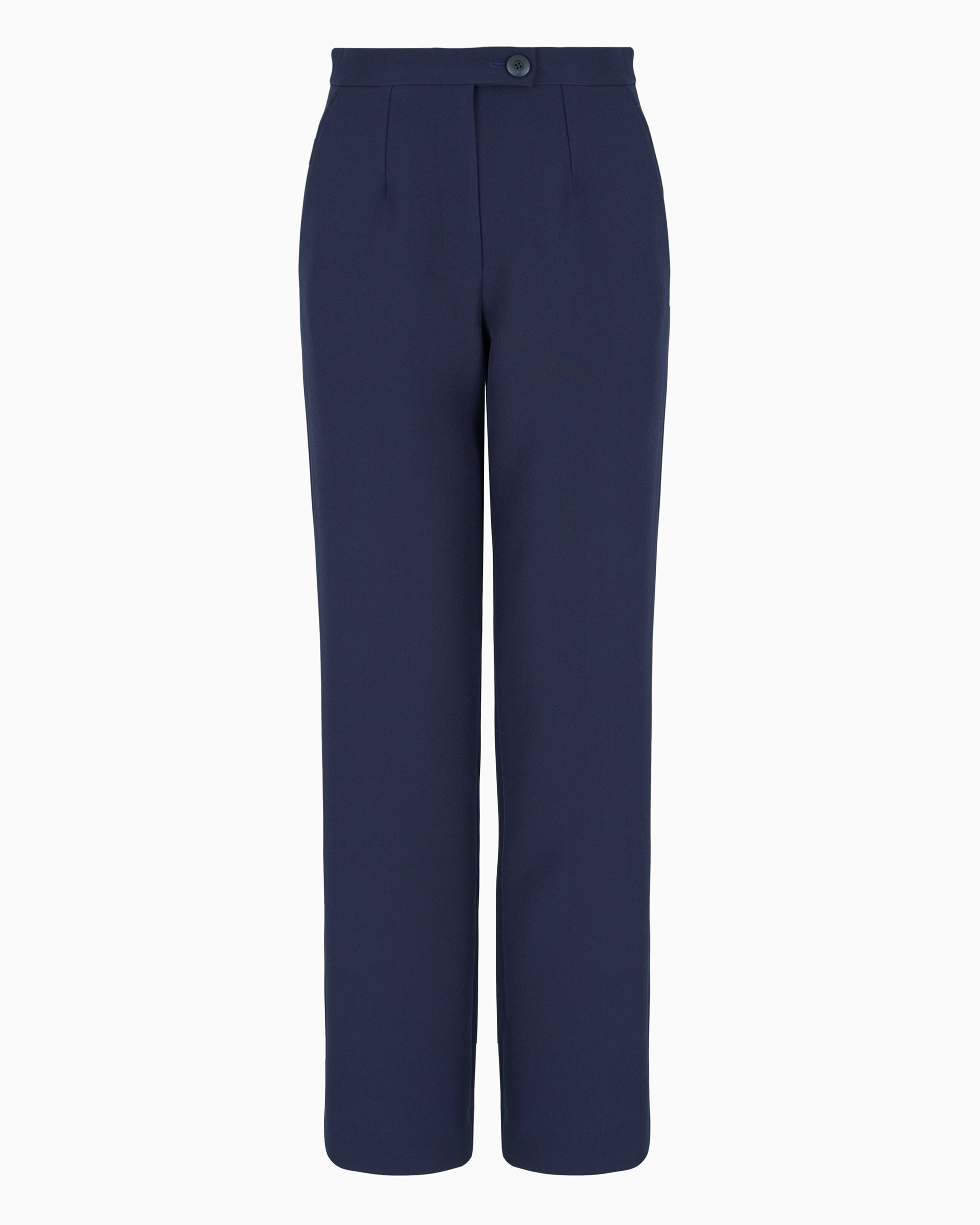 Emporio Armani Stretch Technical Sablé Chinos In Blue