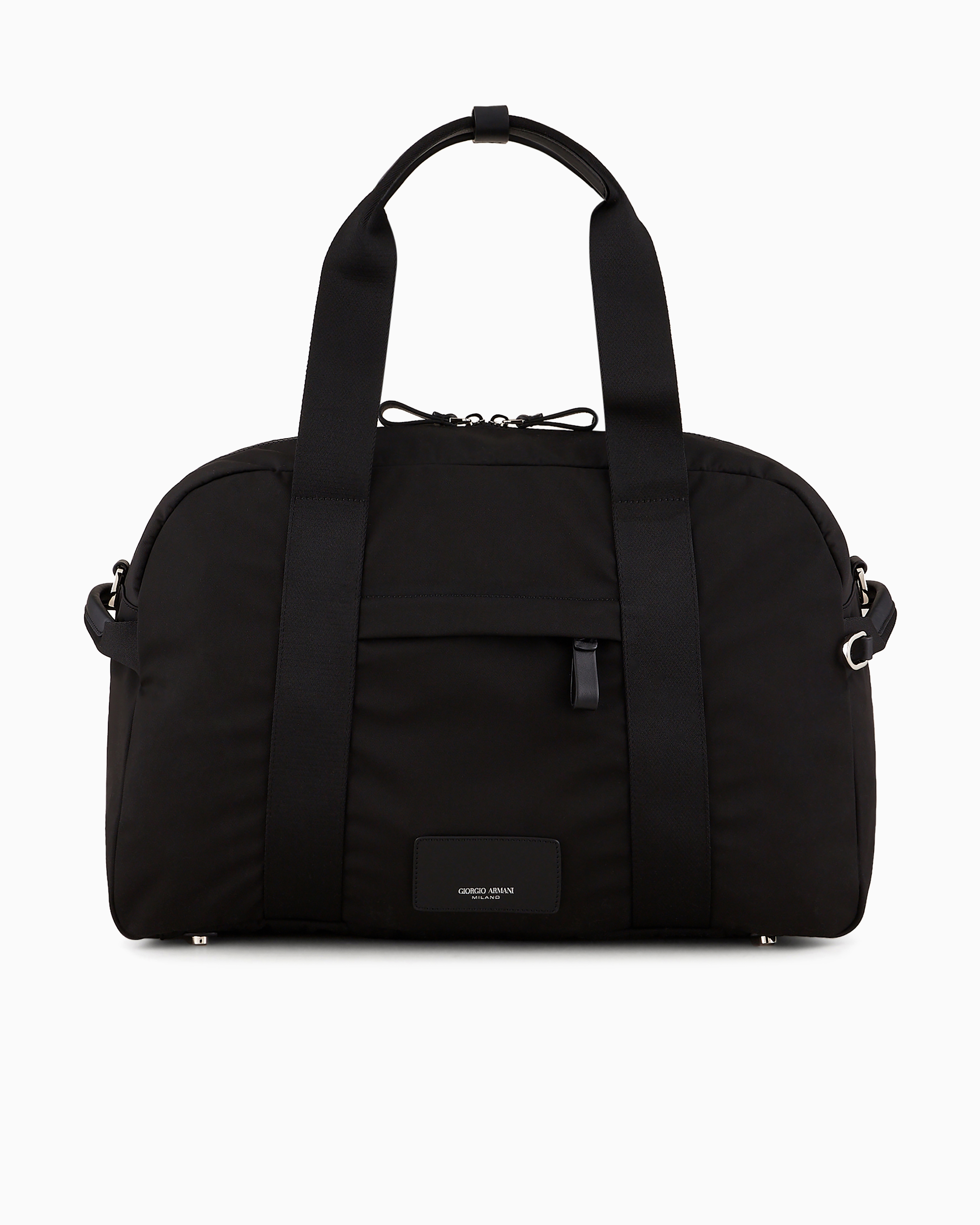 Giorgio Armani Official Store Small Duffel Bag In Nylon Armani Sustainability Values In Black