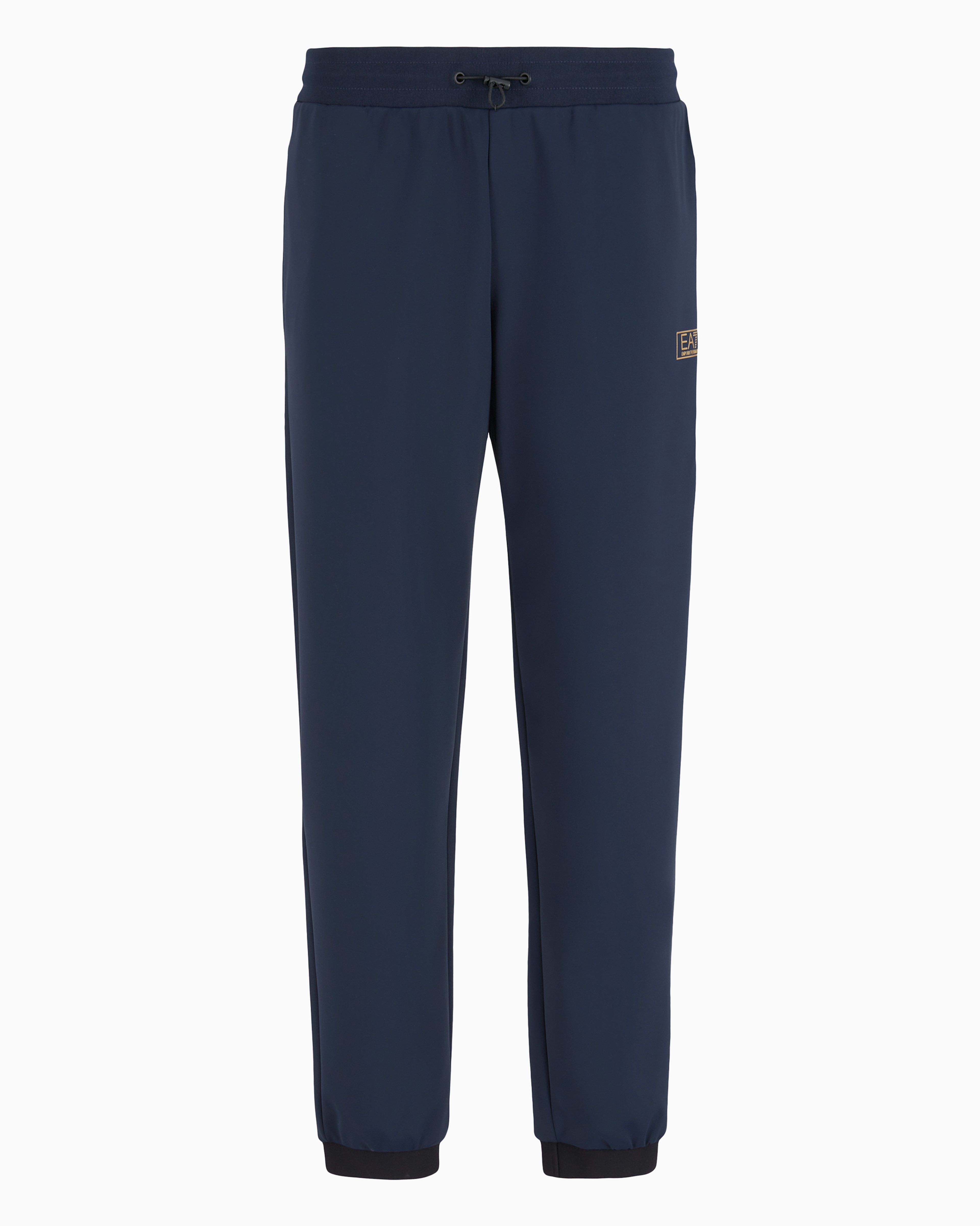 Ea7 Gold Label Stretch Technical-fabric Joggers In Blue