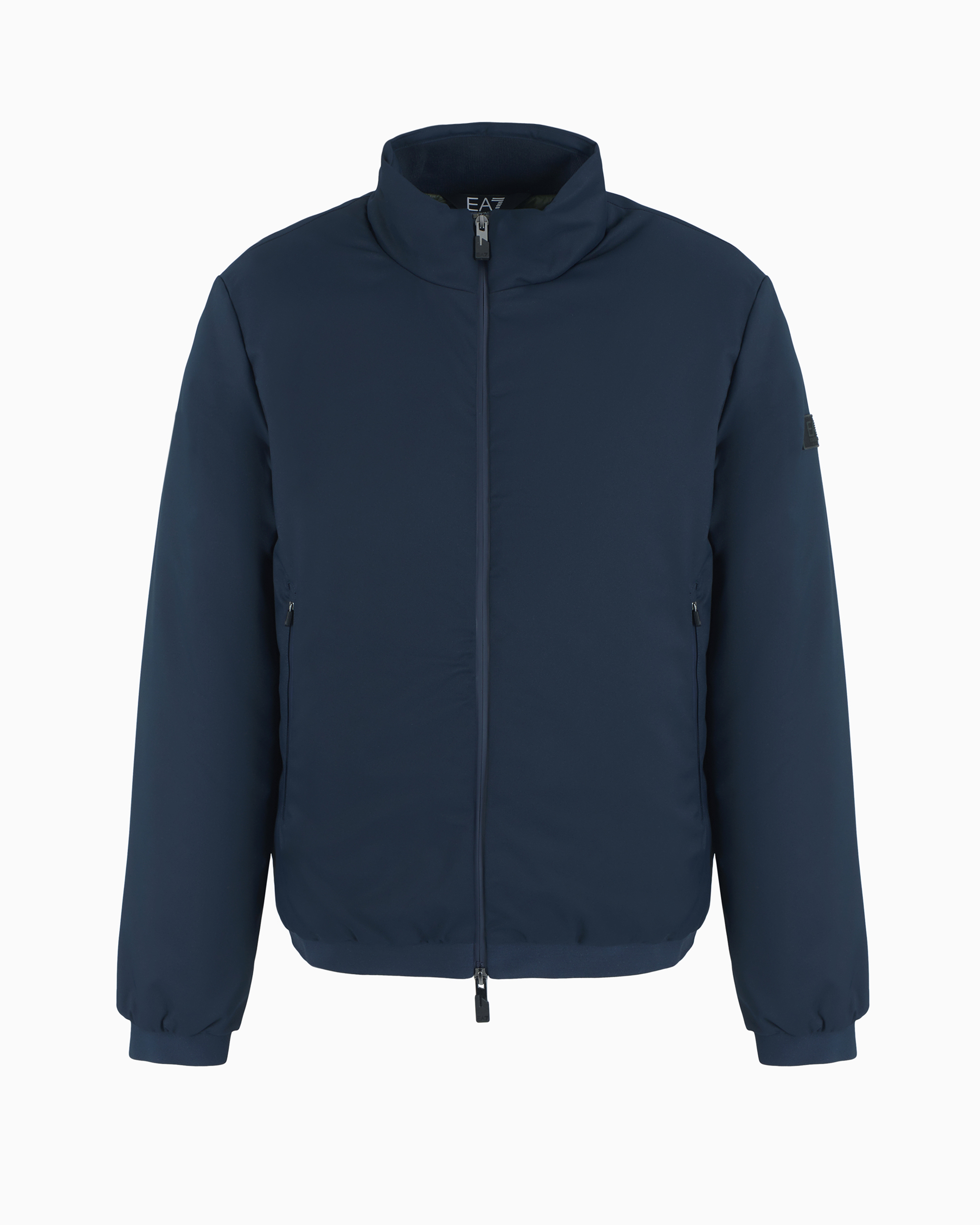 Ea7 Recycled-fabric Padded Jacket In Blue