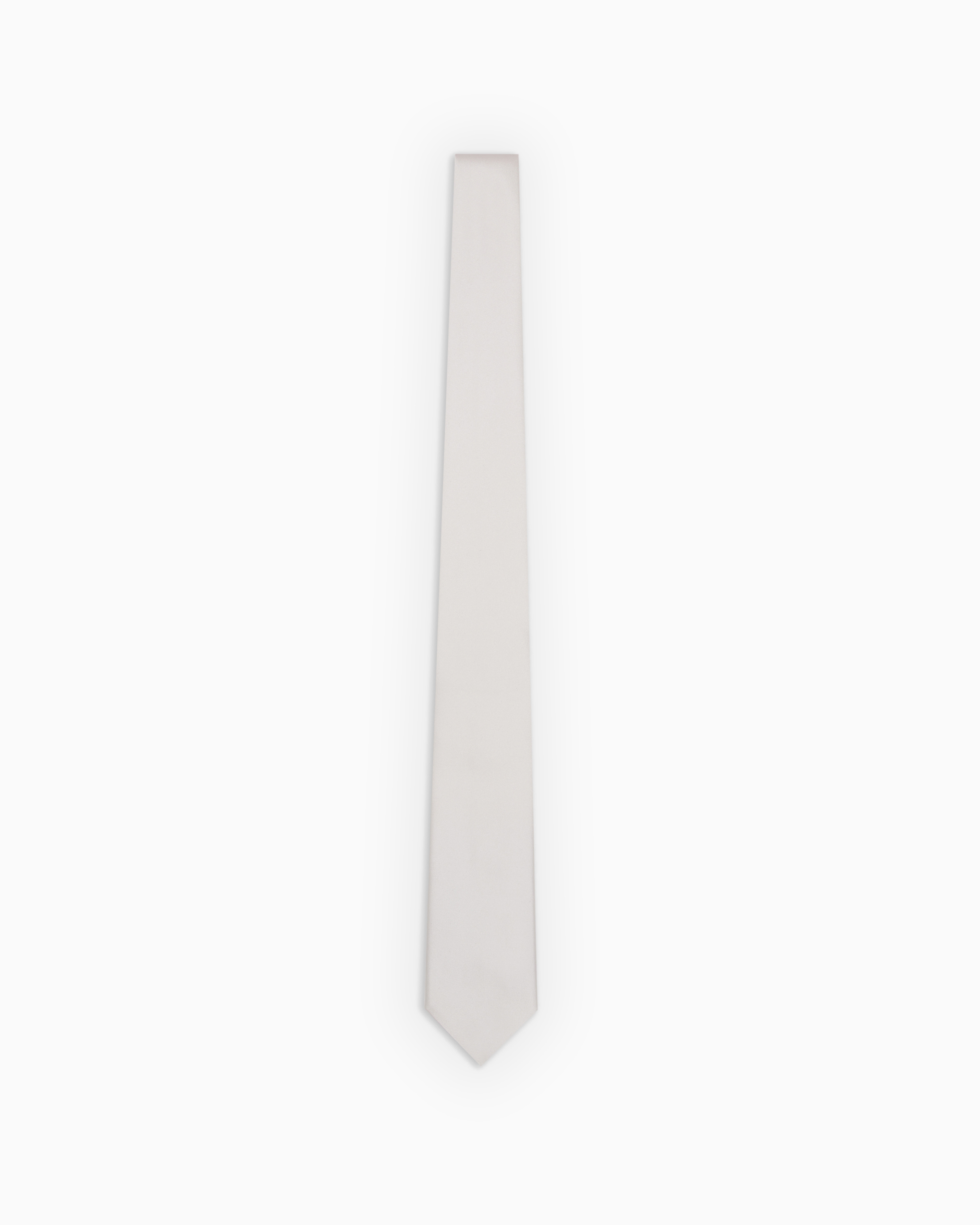 Giorgio Armani Official Store Pure Silk Tie In White