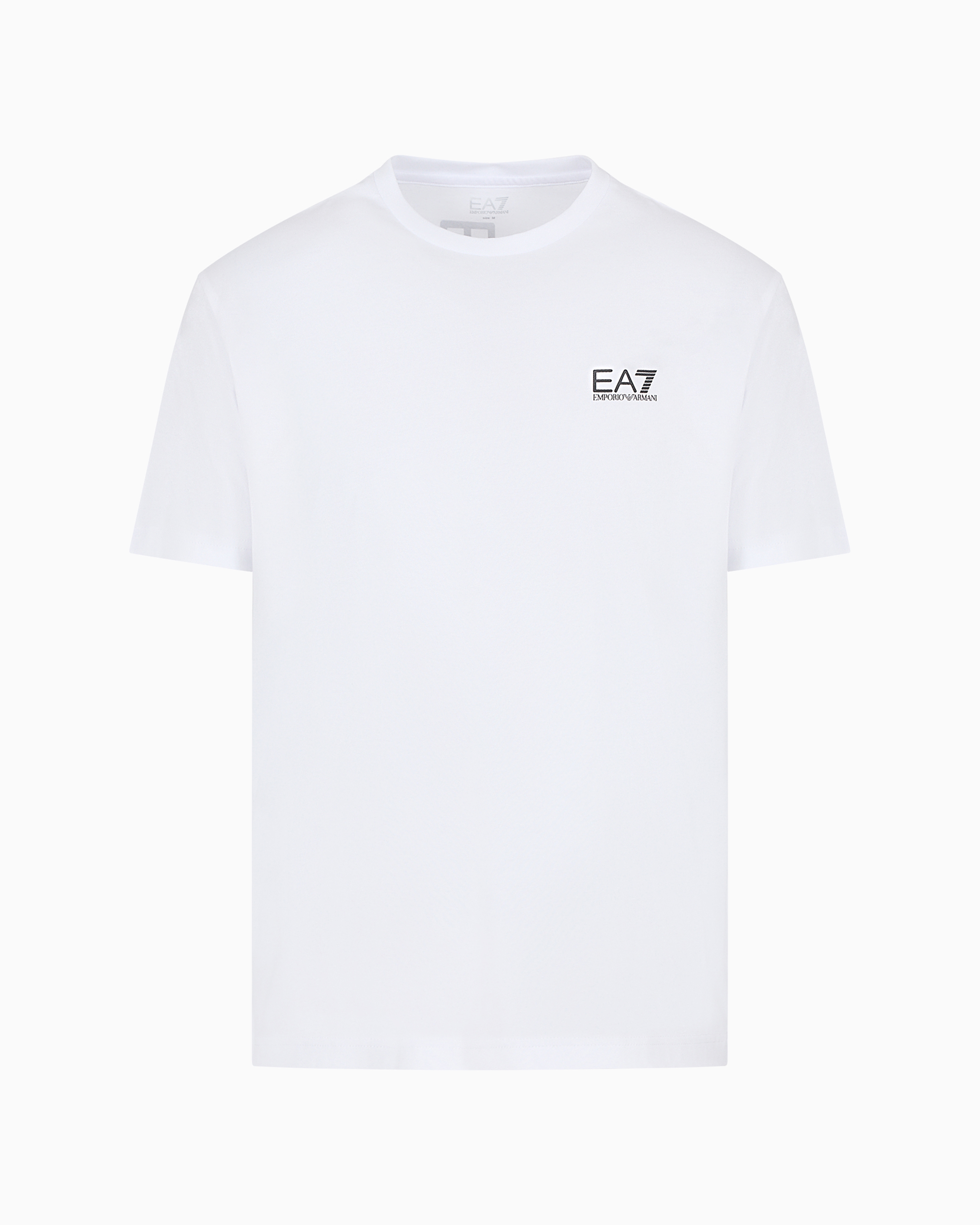 Ea7 Logo Series Cotton-jersey Crew-neck T-shirt In Green