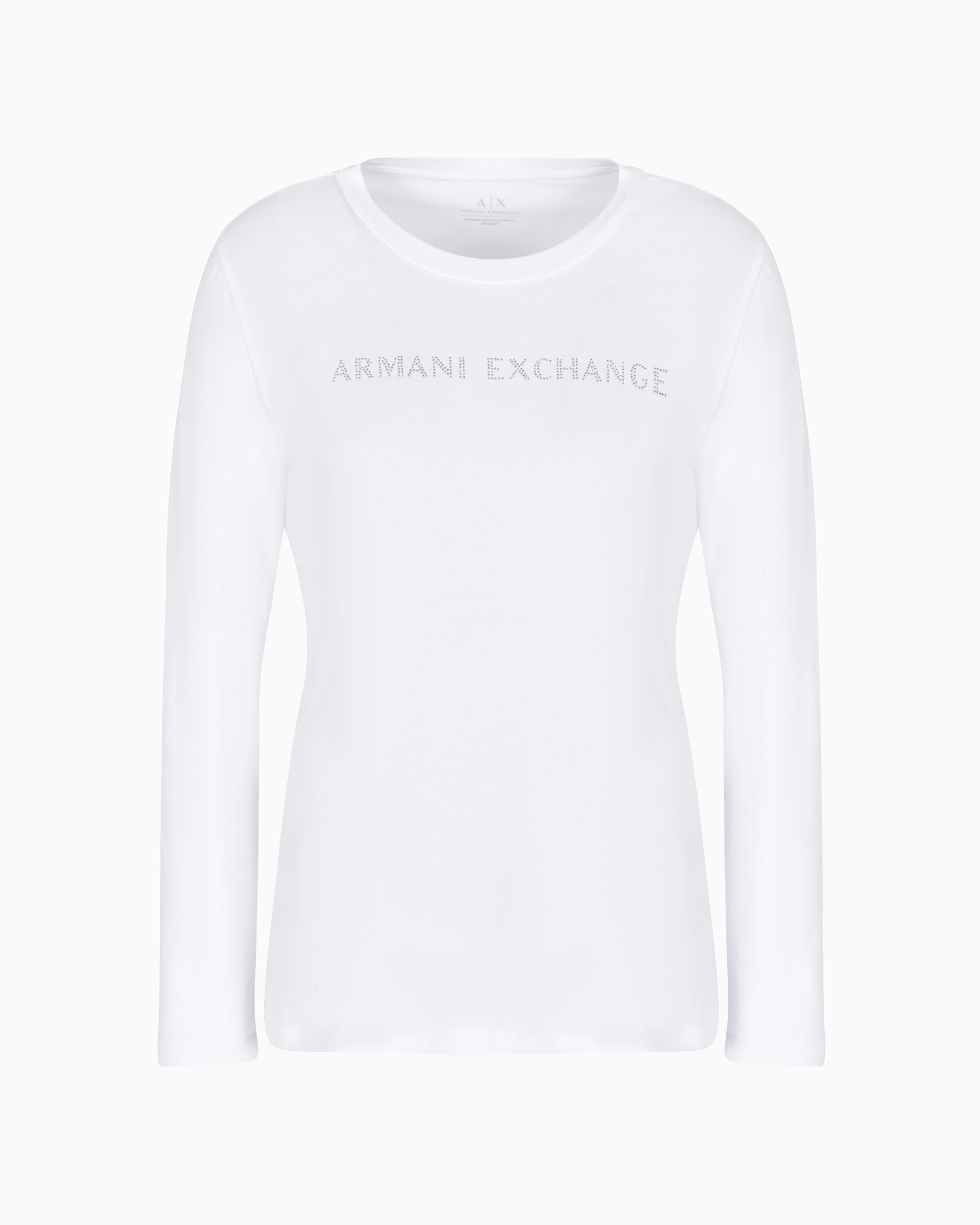 Armani Exchange Official Store Long Sleeves T-shirts In White