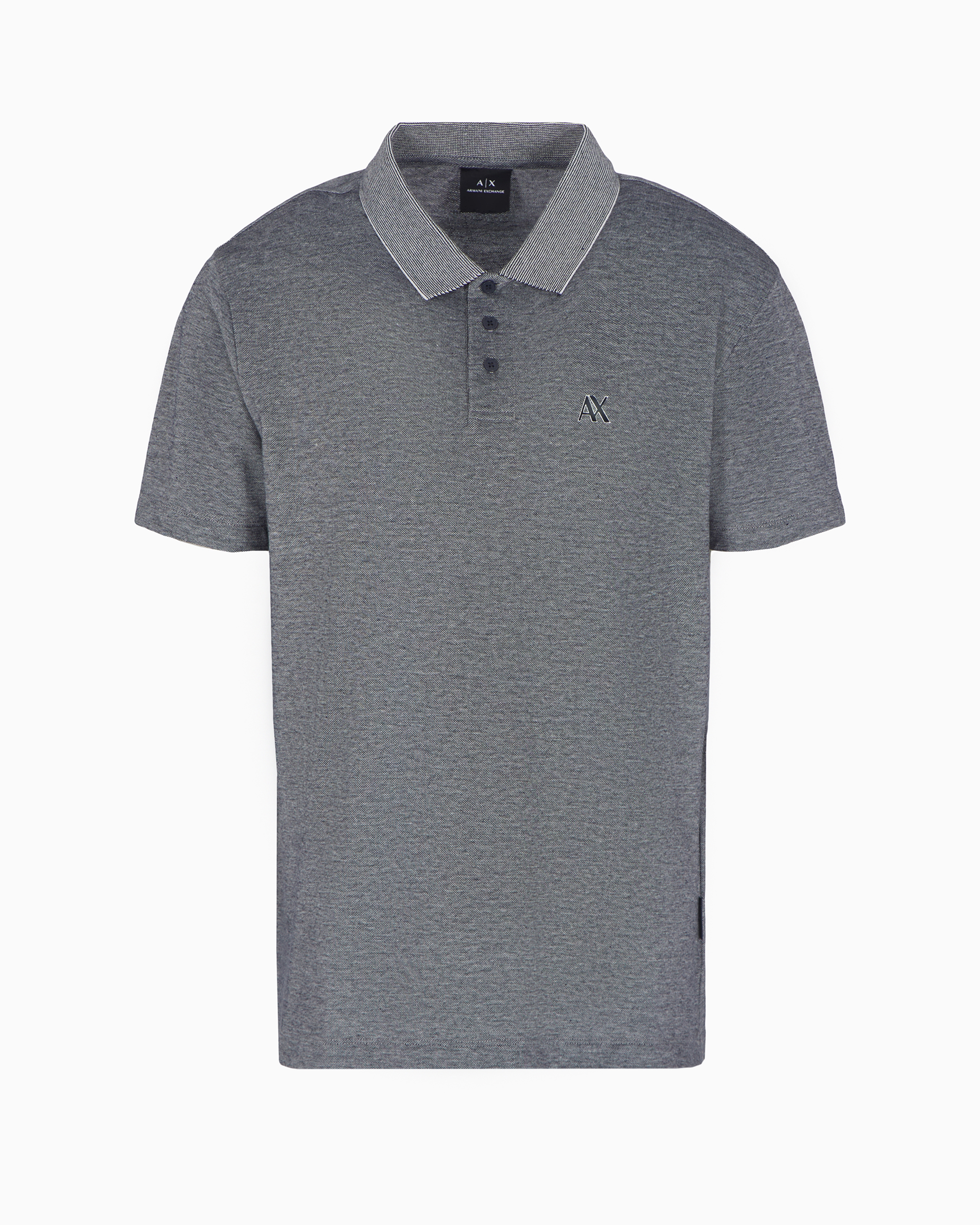 Armani Exchange Official Store Polo Shirts In Navy Blue