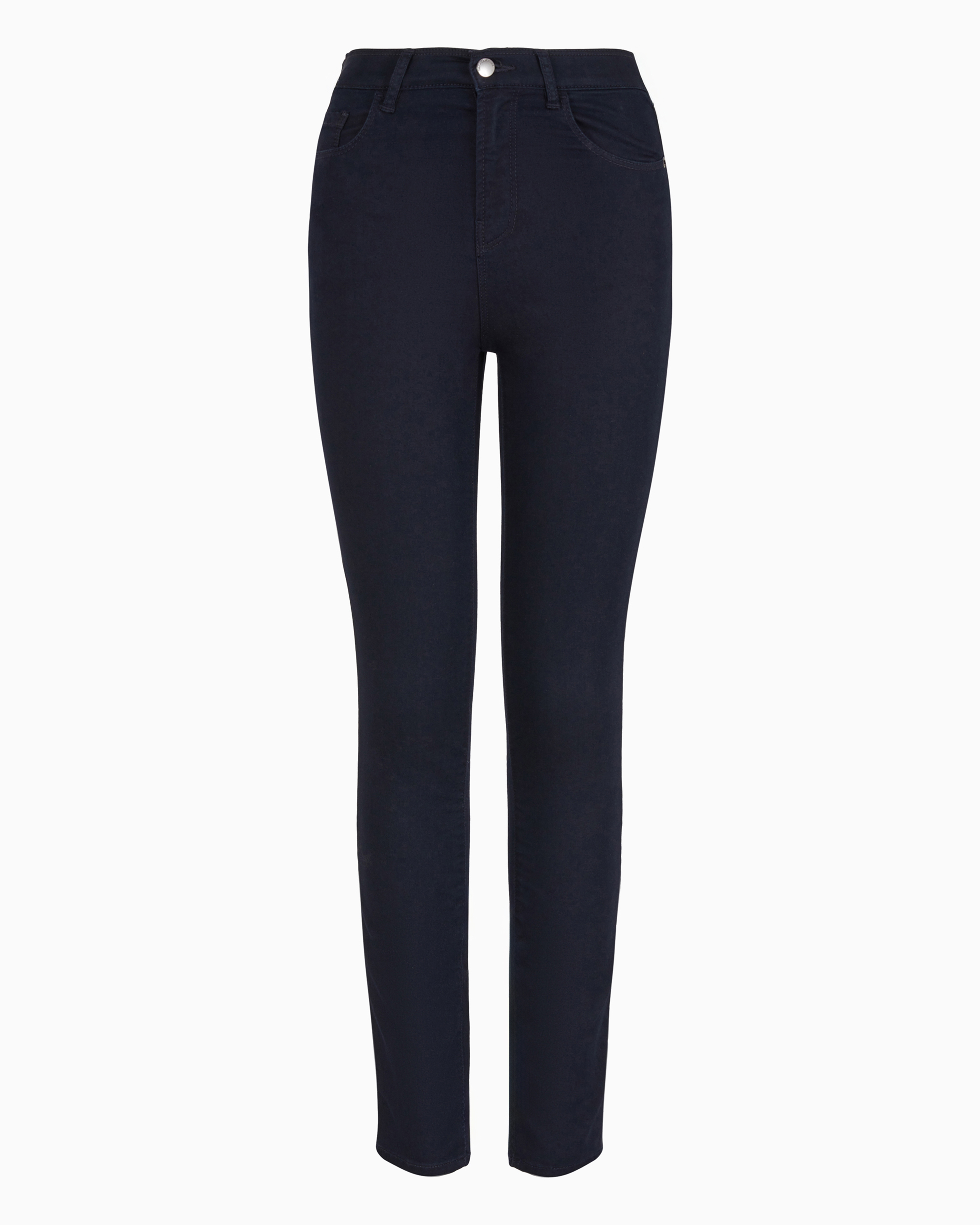 Emporio Armani Slim-fit Stretch Cotton Jeans With Belt Loops In Navy Blue
