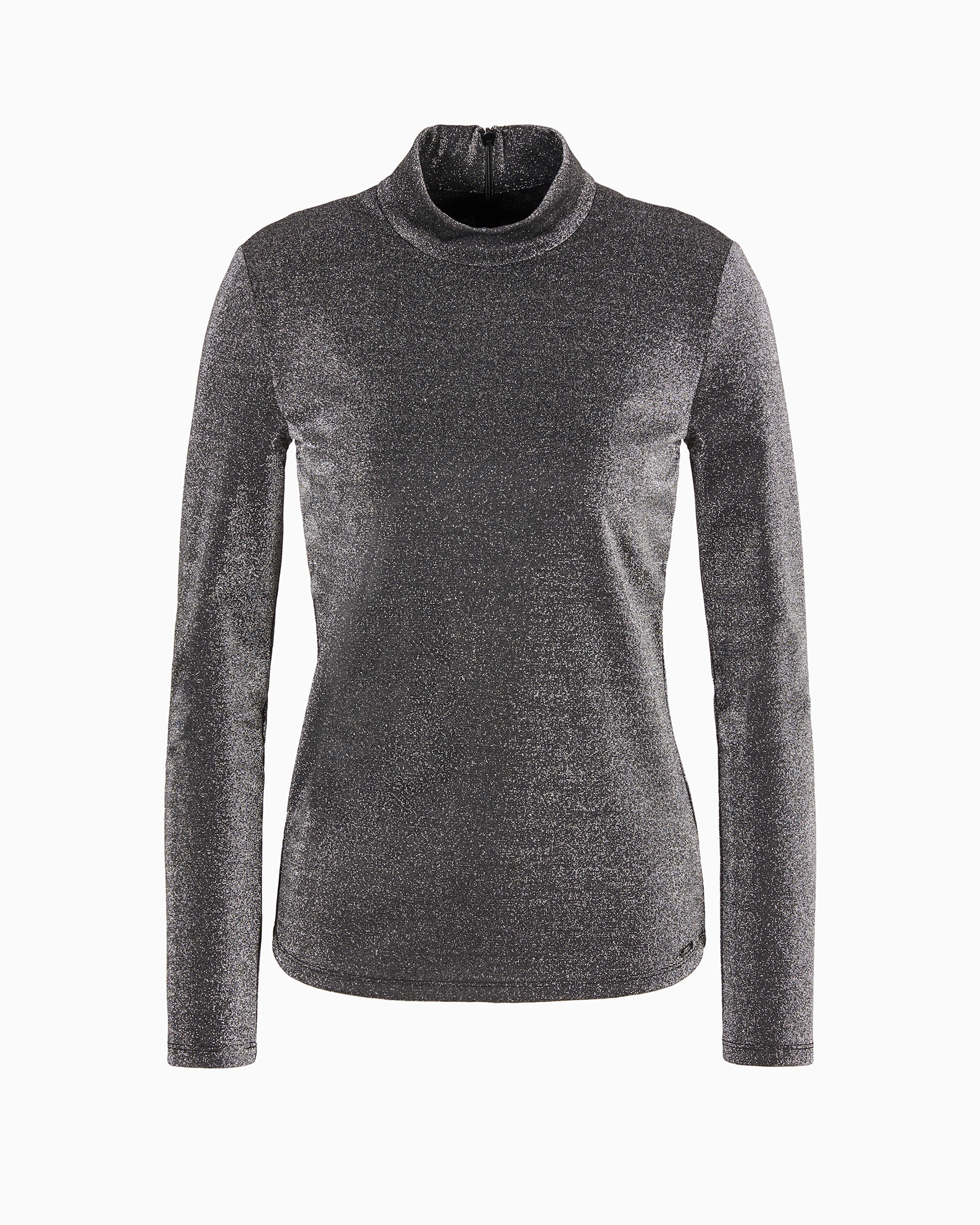 Armani Exchange Official Store Long Sleeves T-shirts In Silver