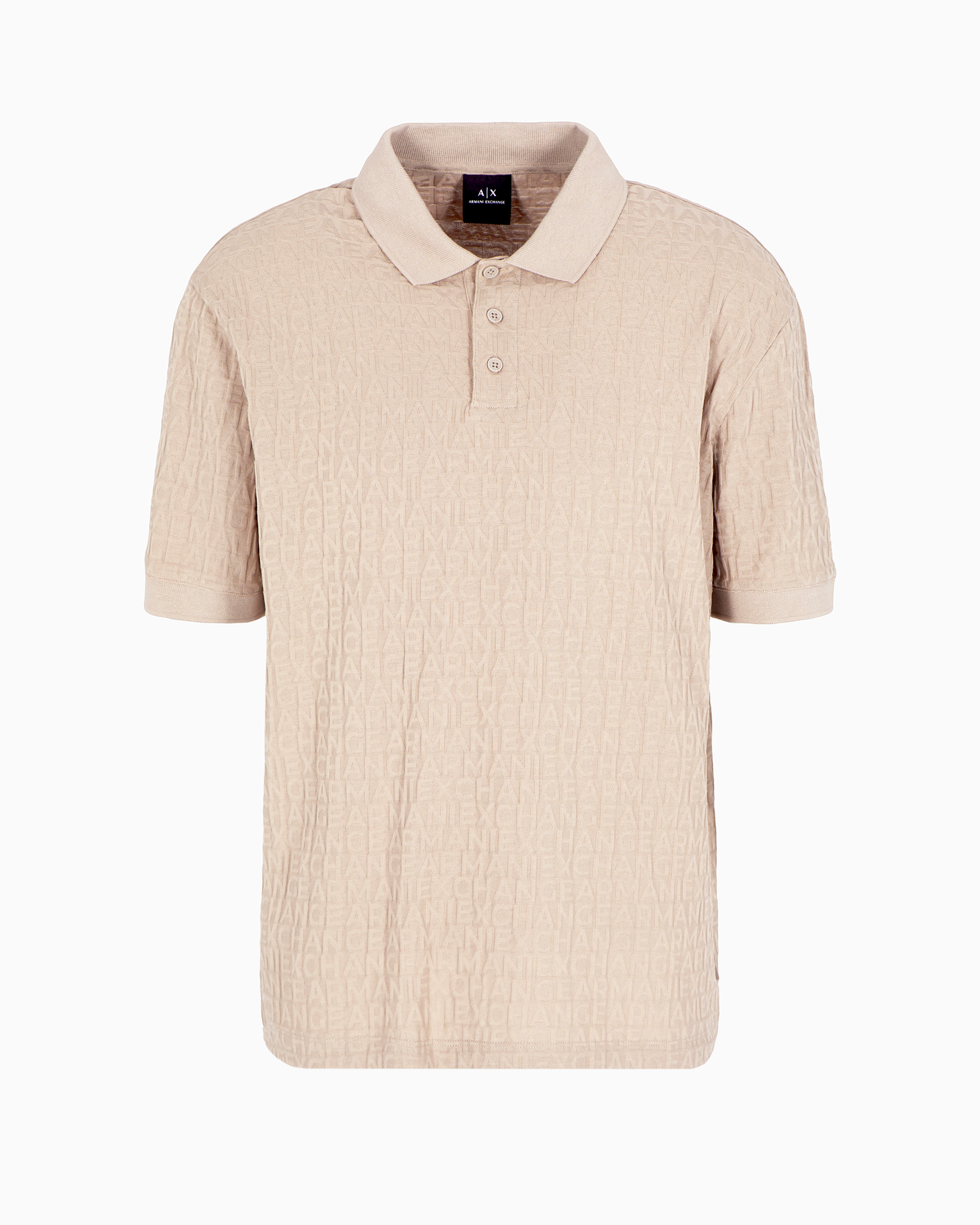 Armani Exchange Official Store Polo Shirts In Beige