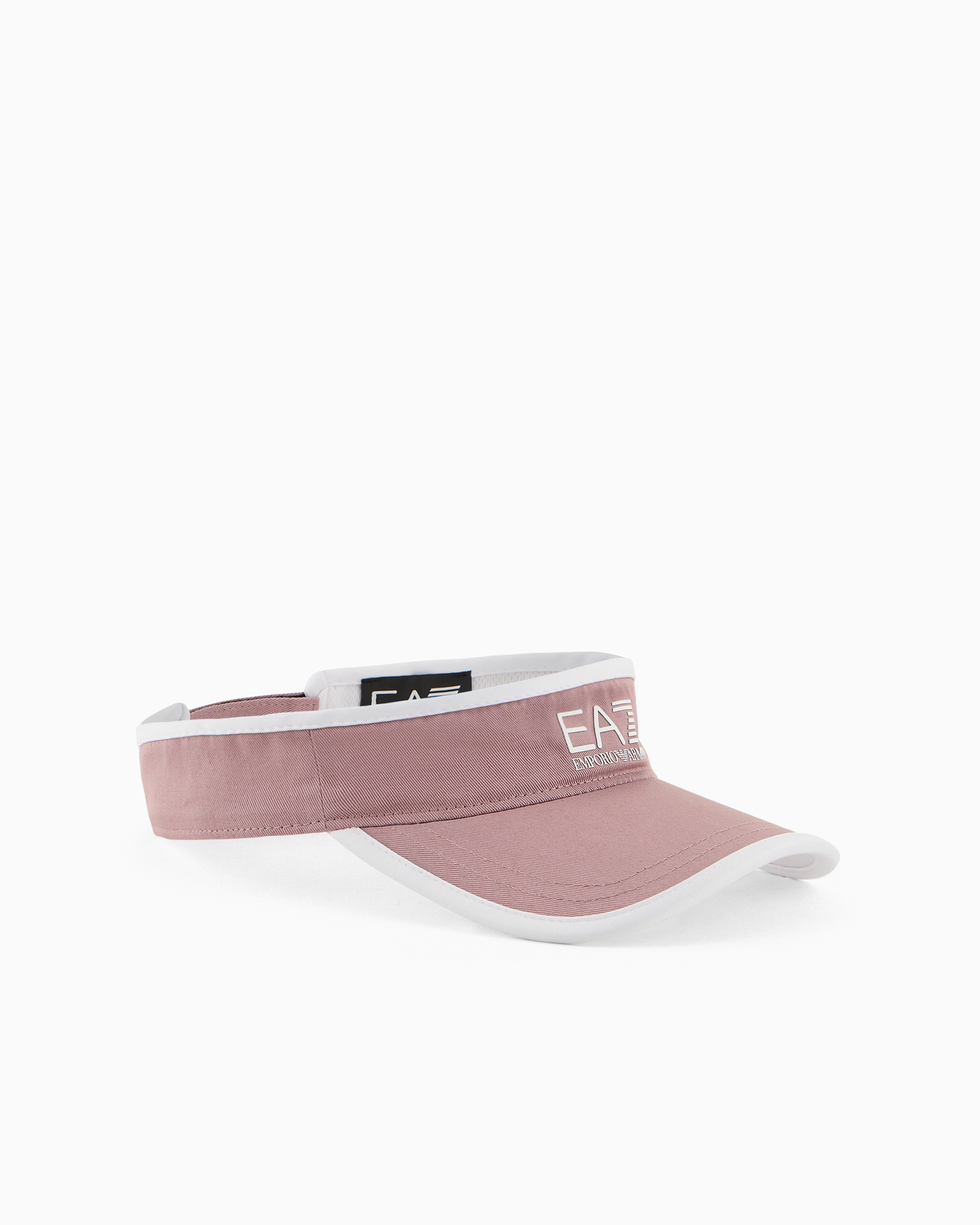 Ea7 Official Store Tennis Pro Cotton Visor In Pink