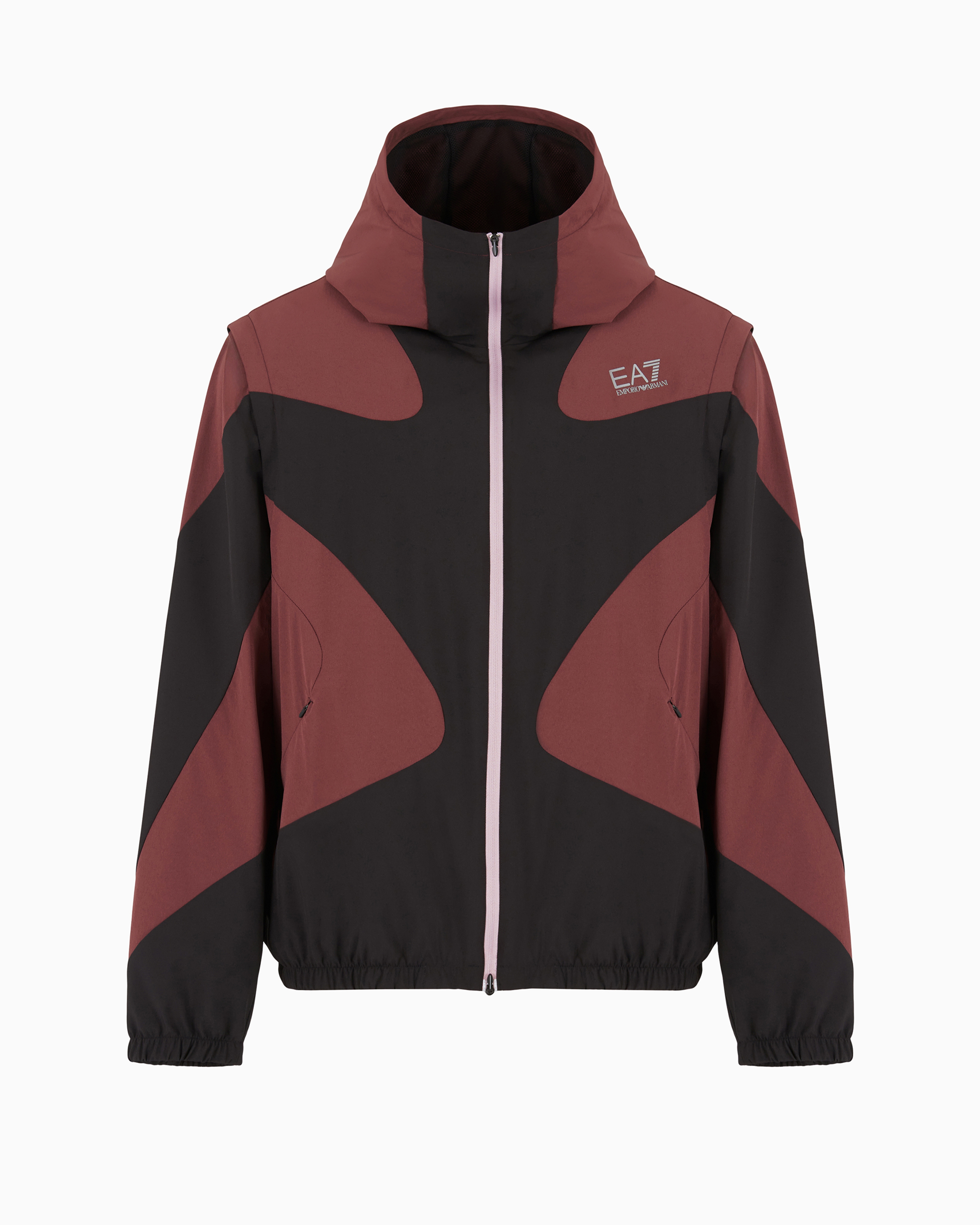 EA7 DYNAMIC ATHLETE HOODED JACKET IN VENTUS7 LAB TECHNICAL FABRIC 