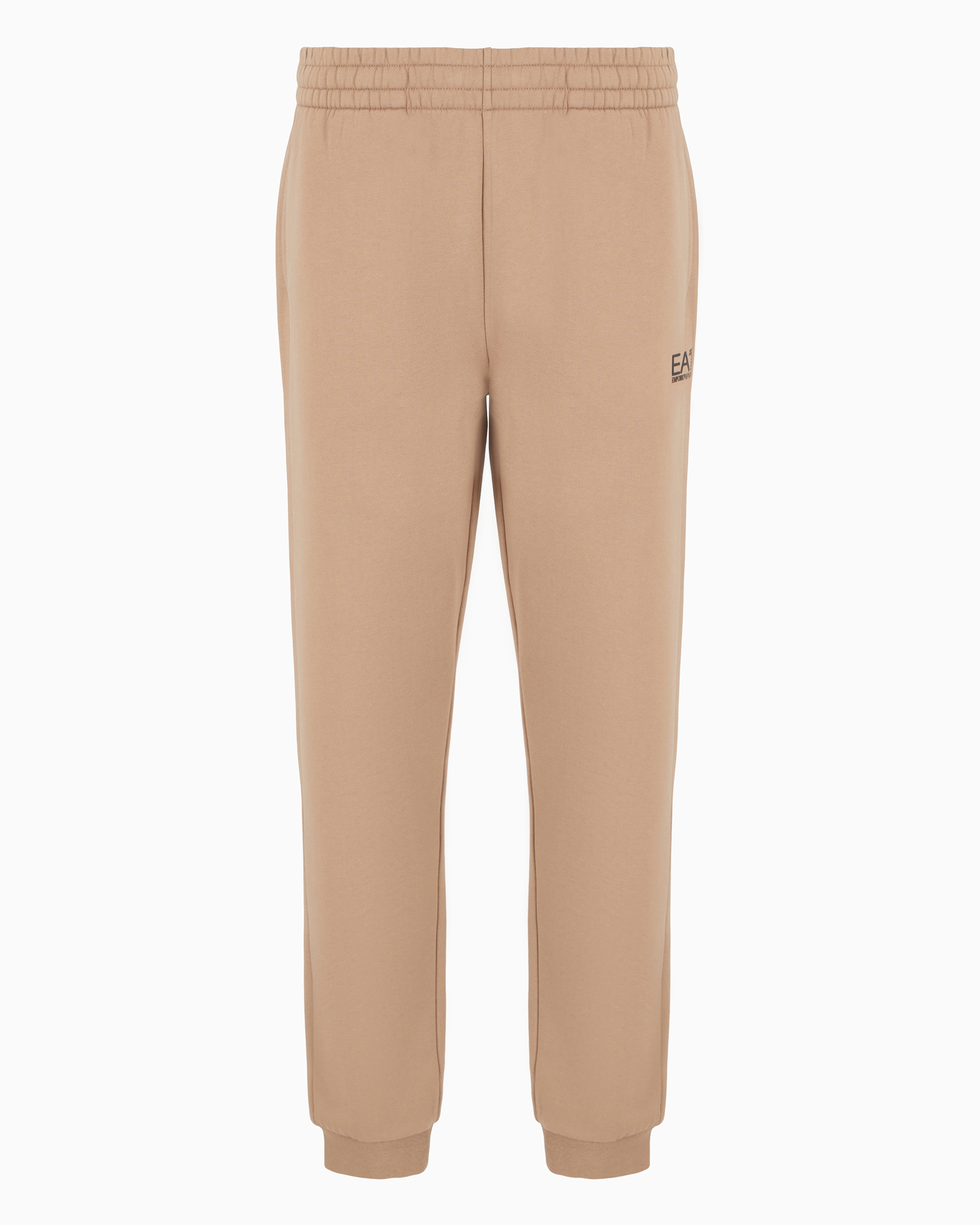 Ea7 Core Identity Cotton-blend Joggers In Brown