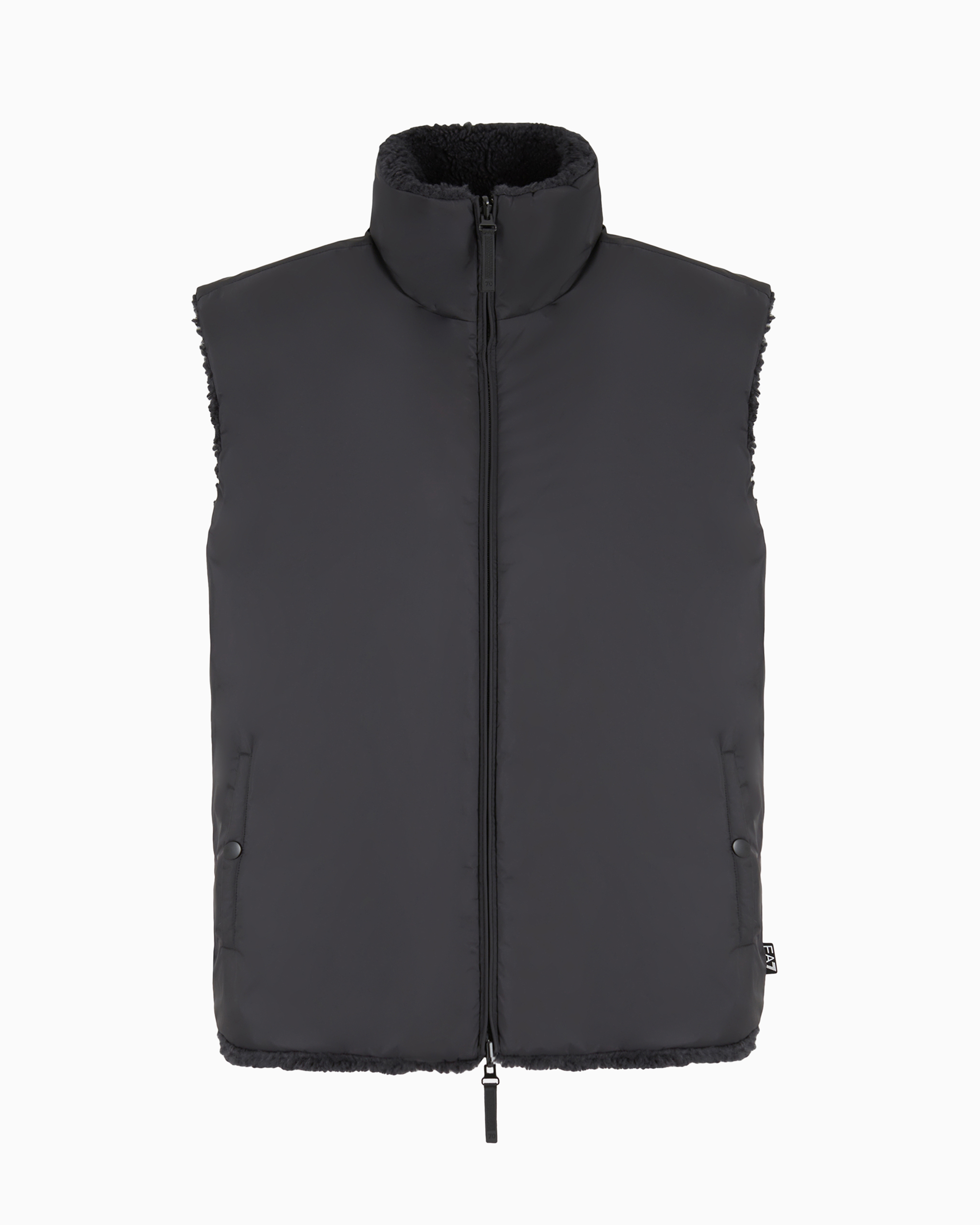 Ea7 Down Gilets In Black