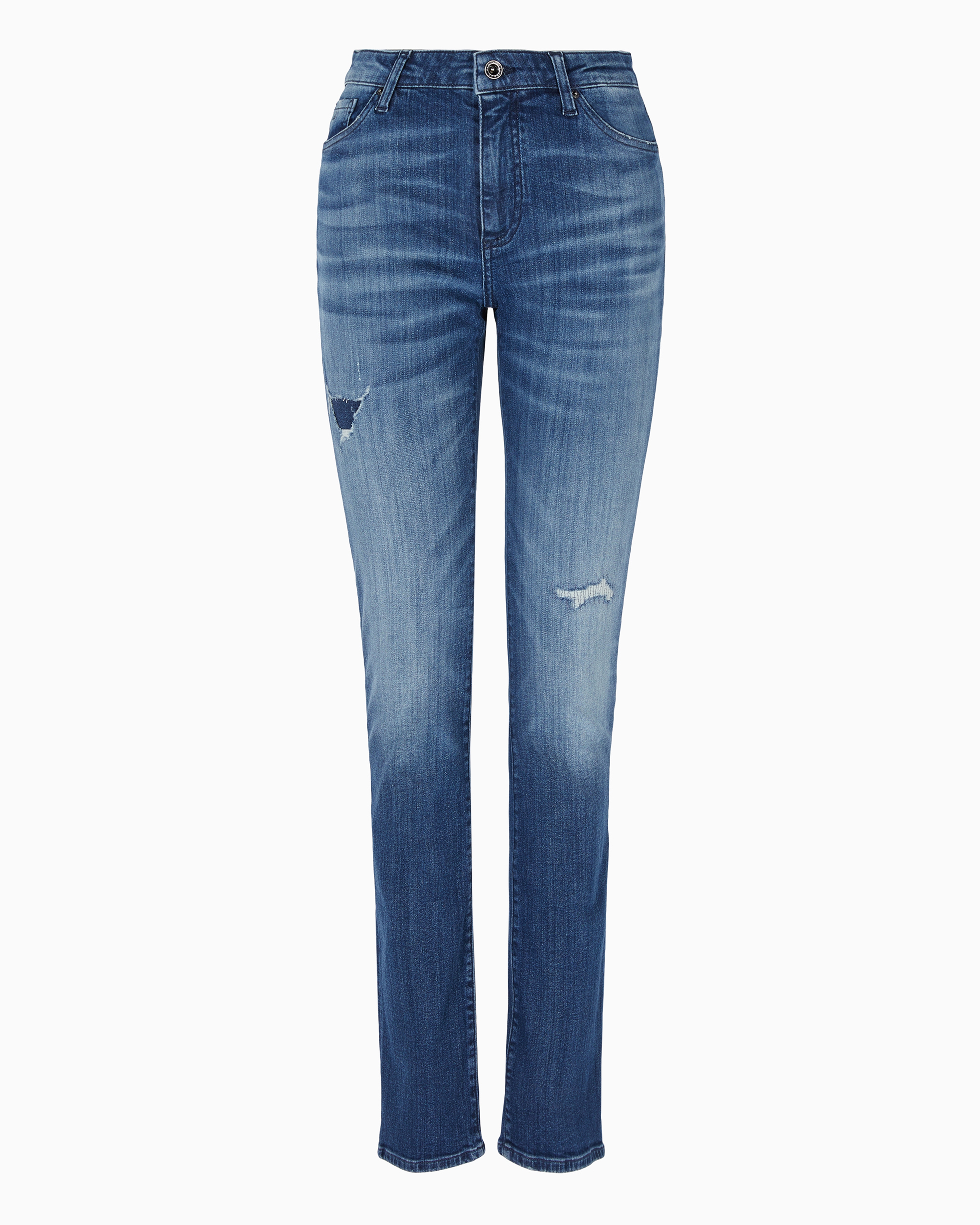 Shop Armani Exchange J45 Slim Fit Jeans In Stretch Denim In Blue