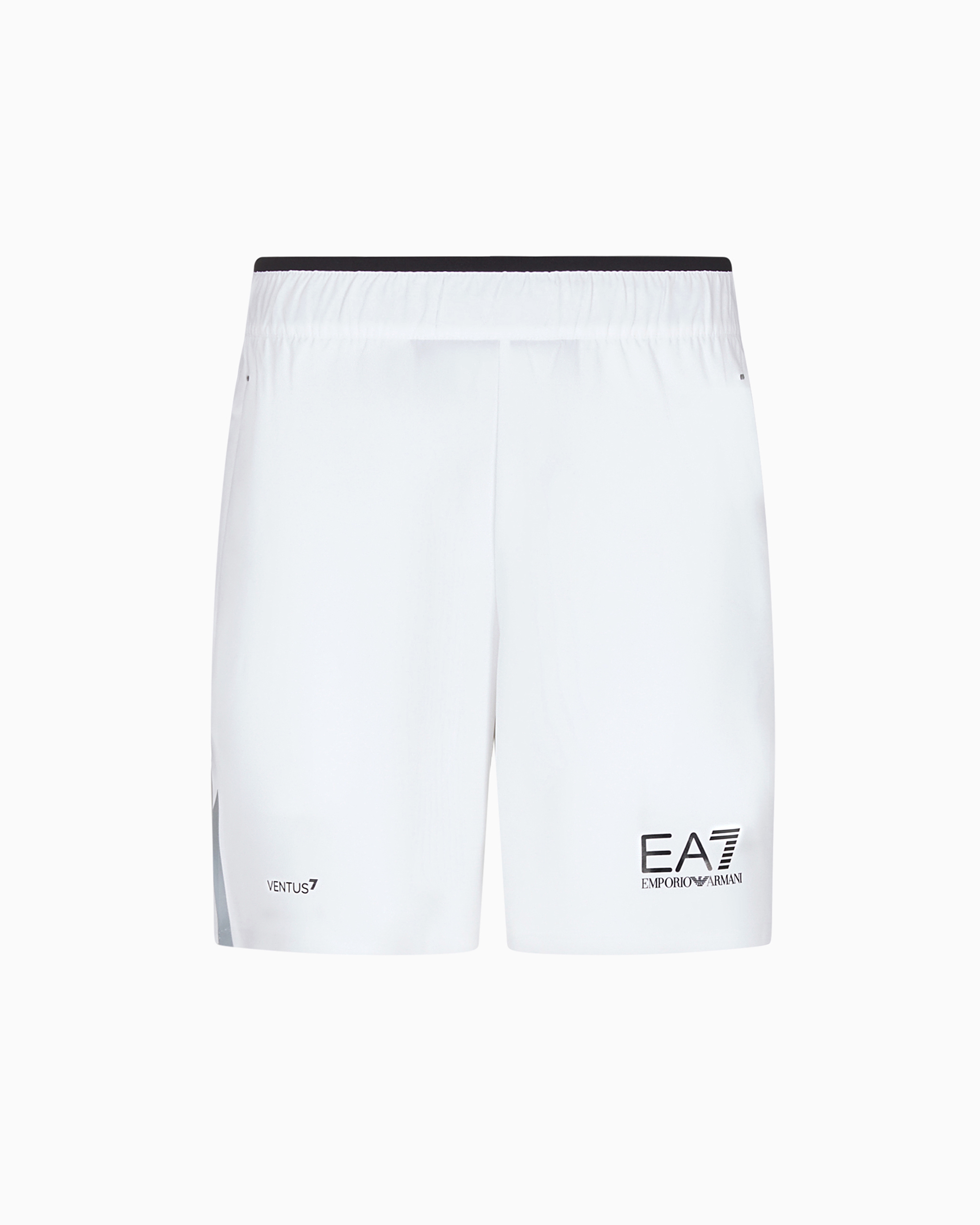 Emporio Armani Tennis Pro Board Shorts In Ventus7 Technical Fabric In White