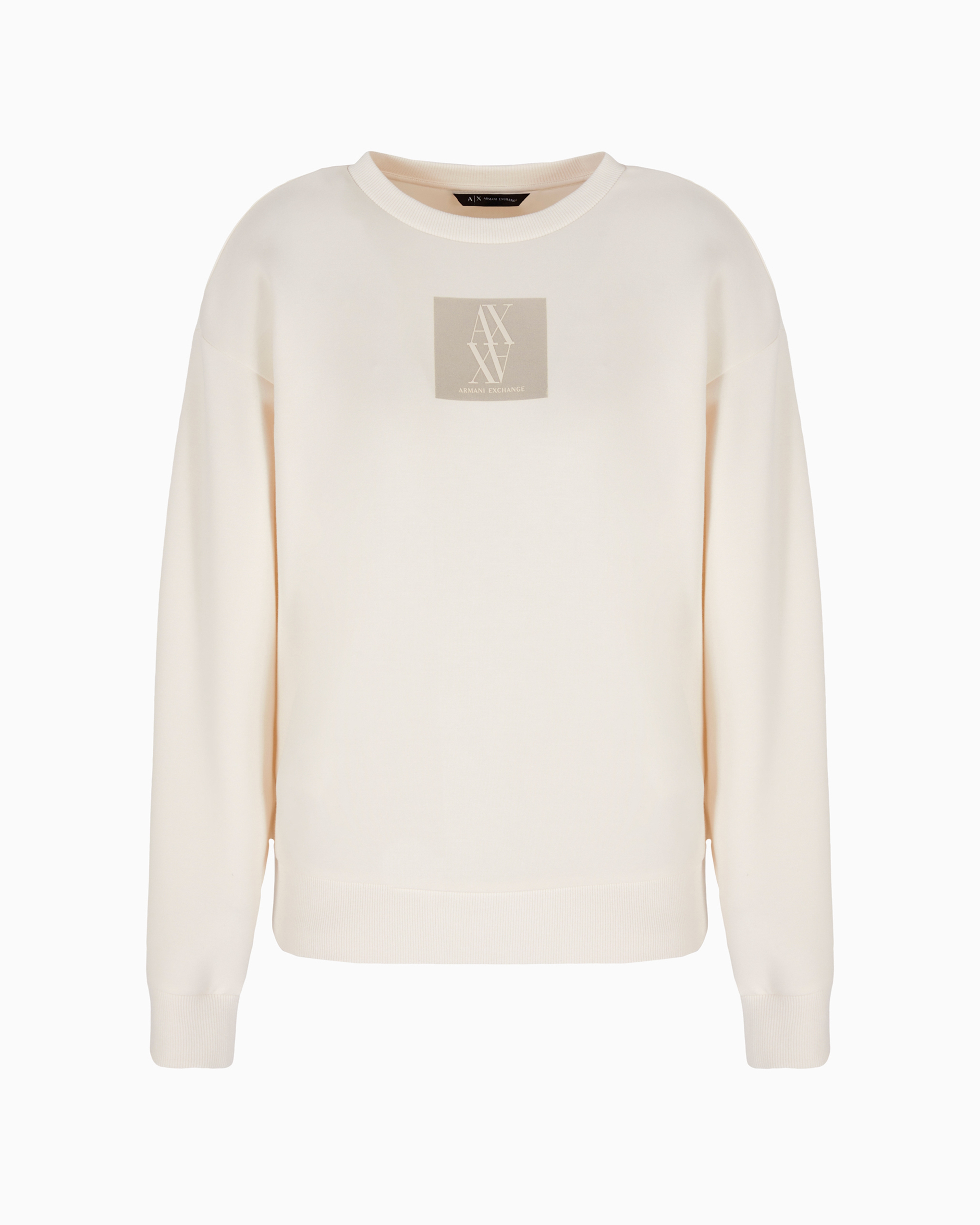 Armani Exchange Official Store Sweatshirts Without Hood In White