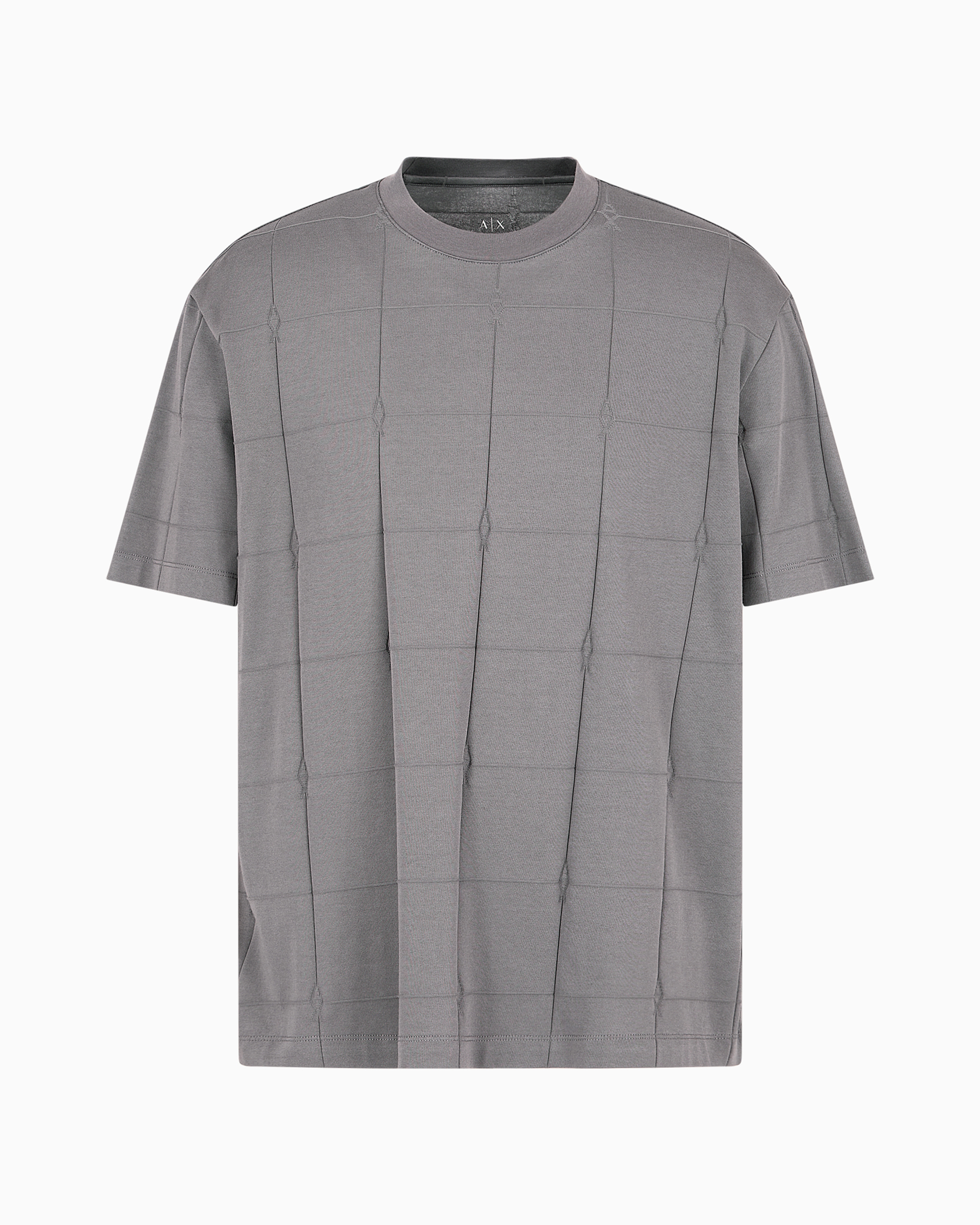 Armani Exchange Official Store Regular Fit T-shirts In Gray