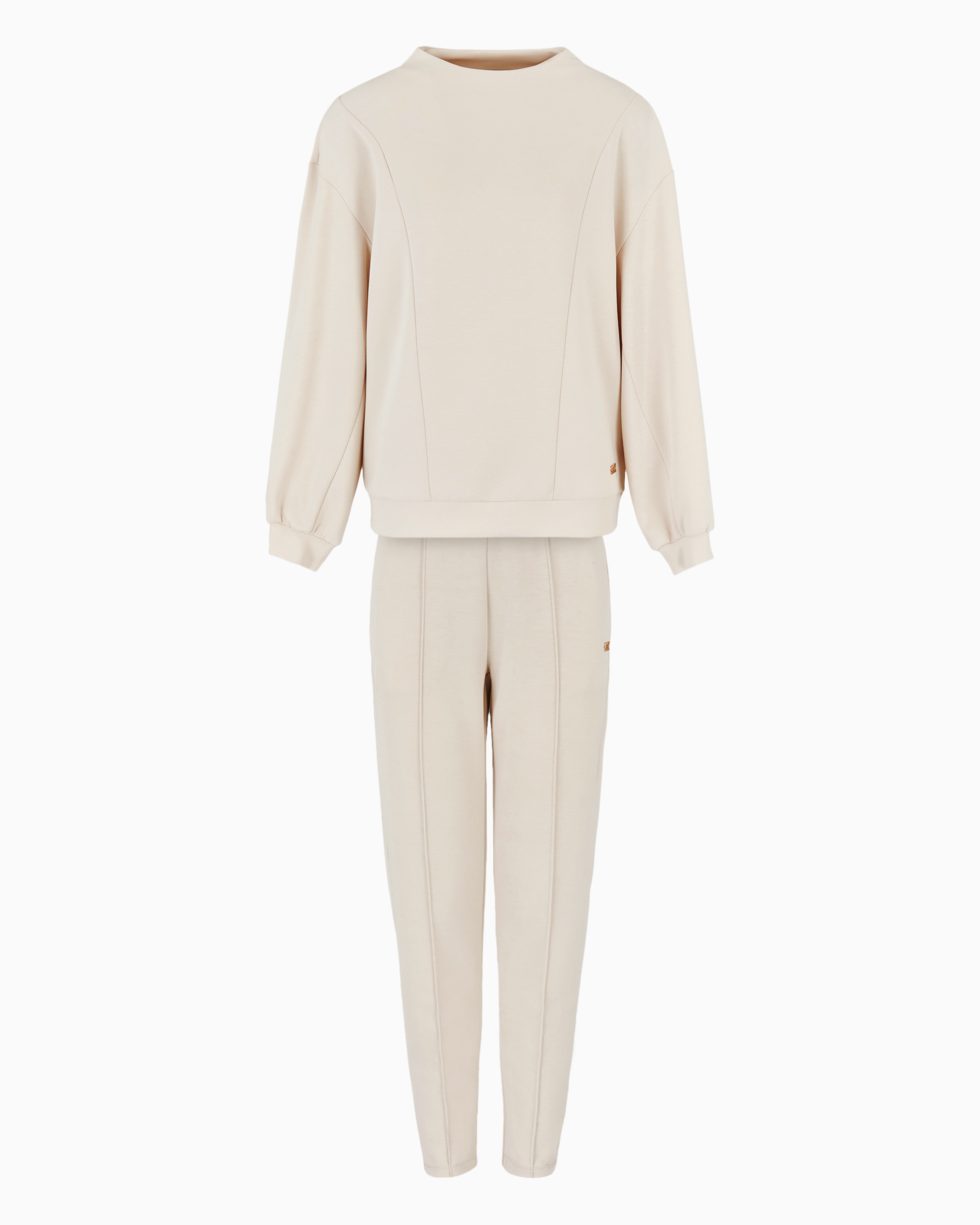 Ea7 Core Lady Relax Tracksuit In A Stretch Modal Blend In White