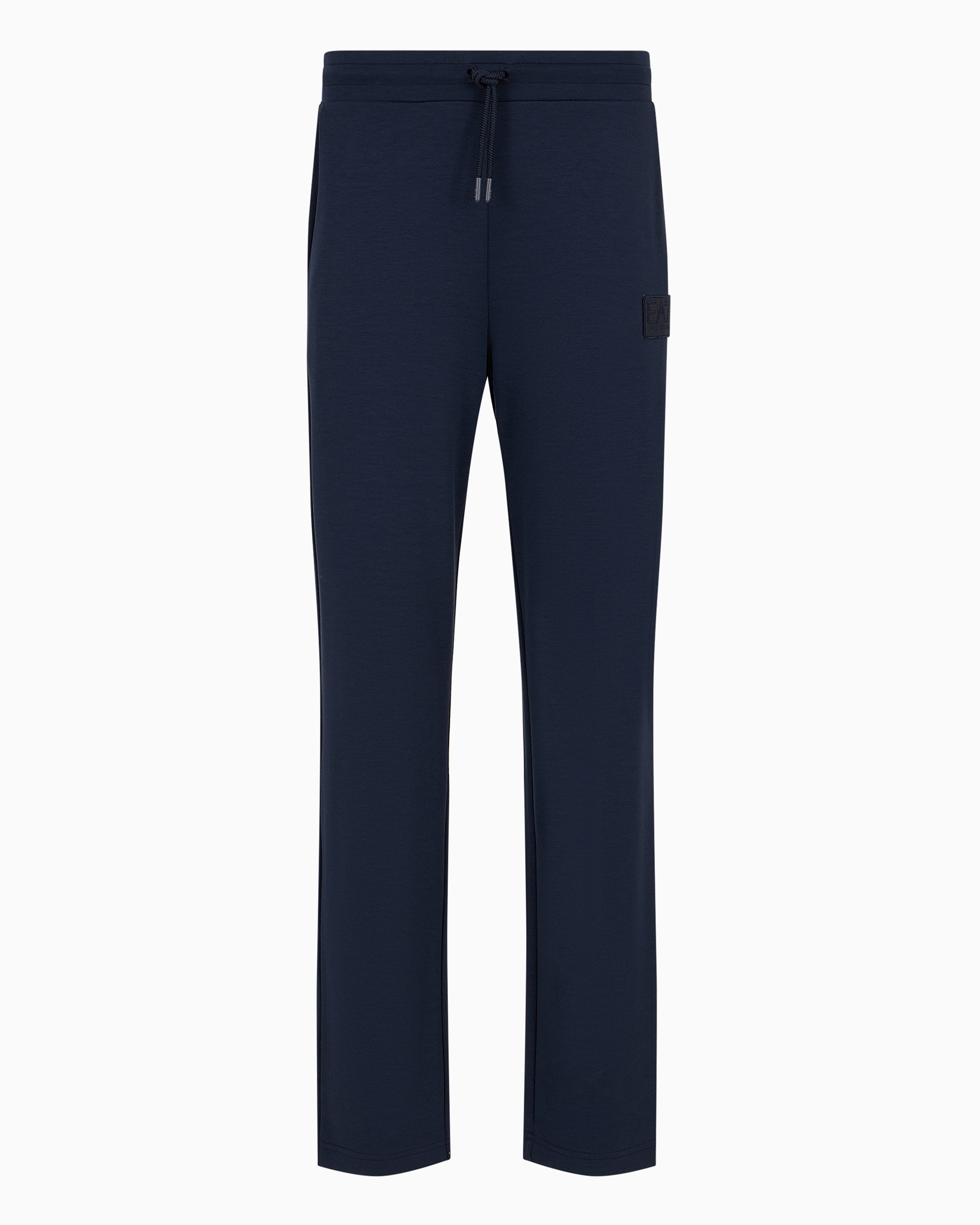 Ea7 Lux Identity Modal-blend Trousers In Blue