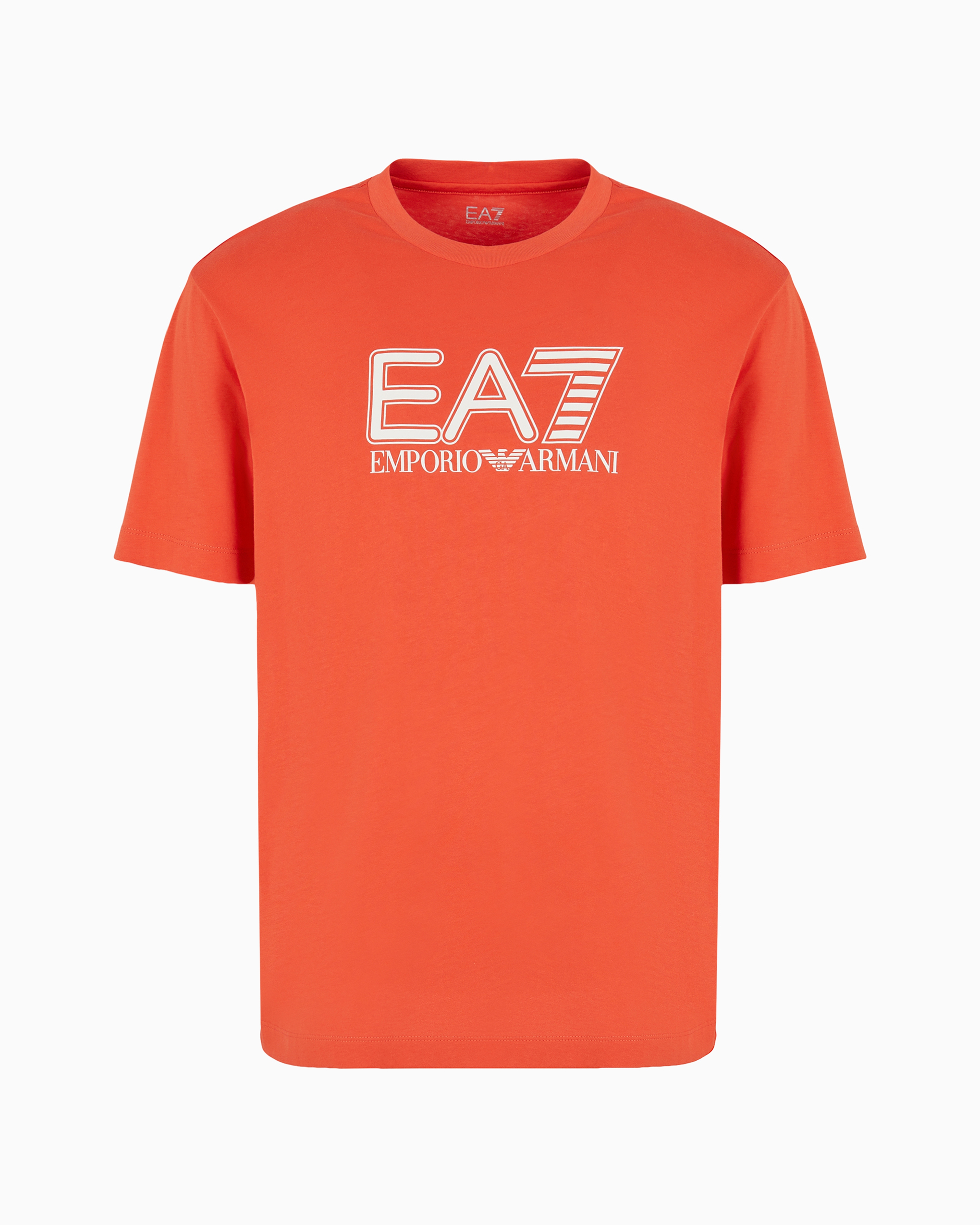 Ea7 Official Store Regular Fit T-shirts In Orange