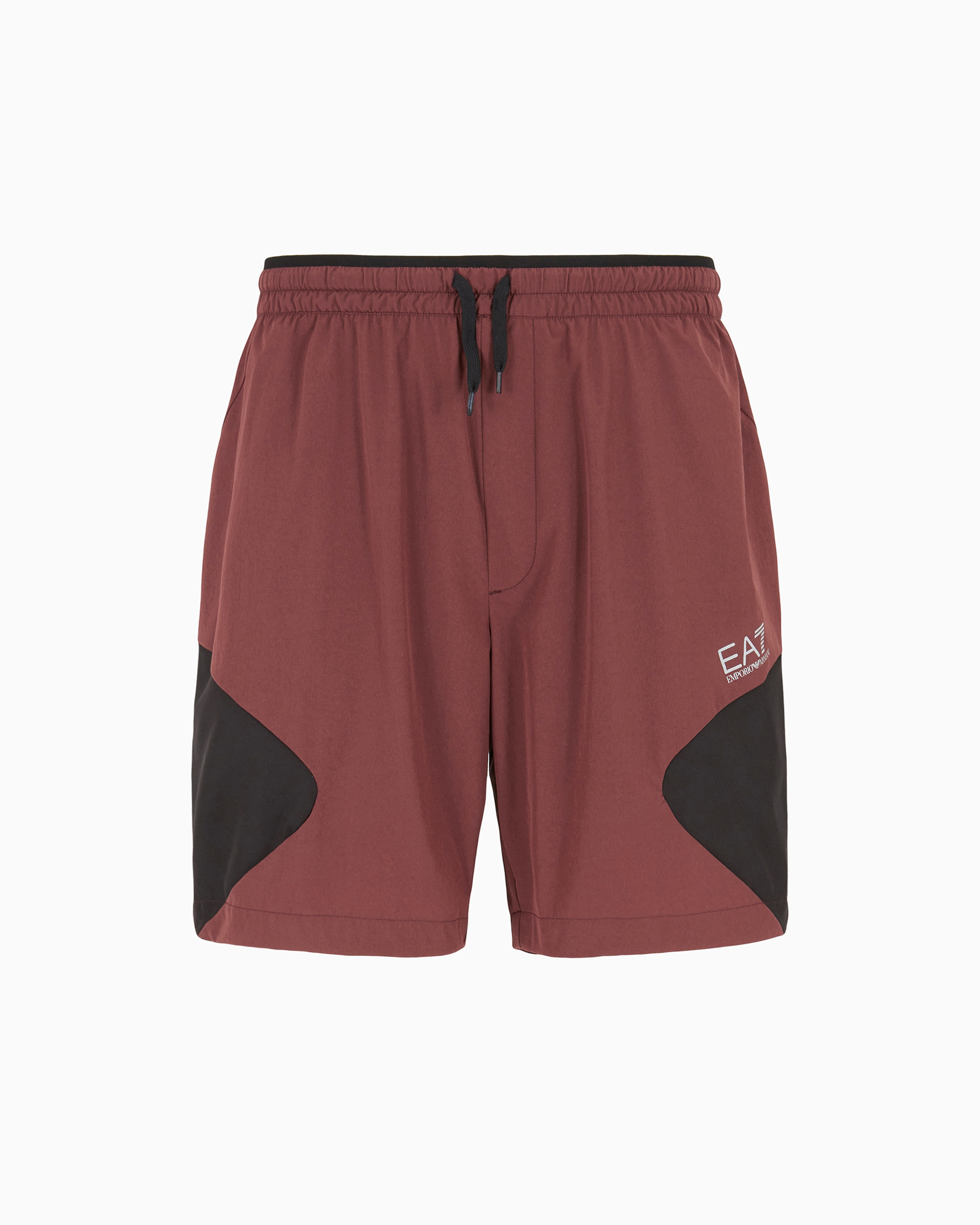 Ea7 Official Store Dynamic Athlete Shorts In Ventus7 Technical Fabric In Brown