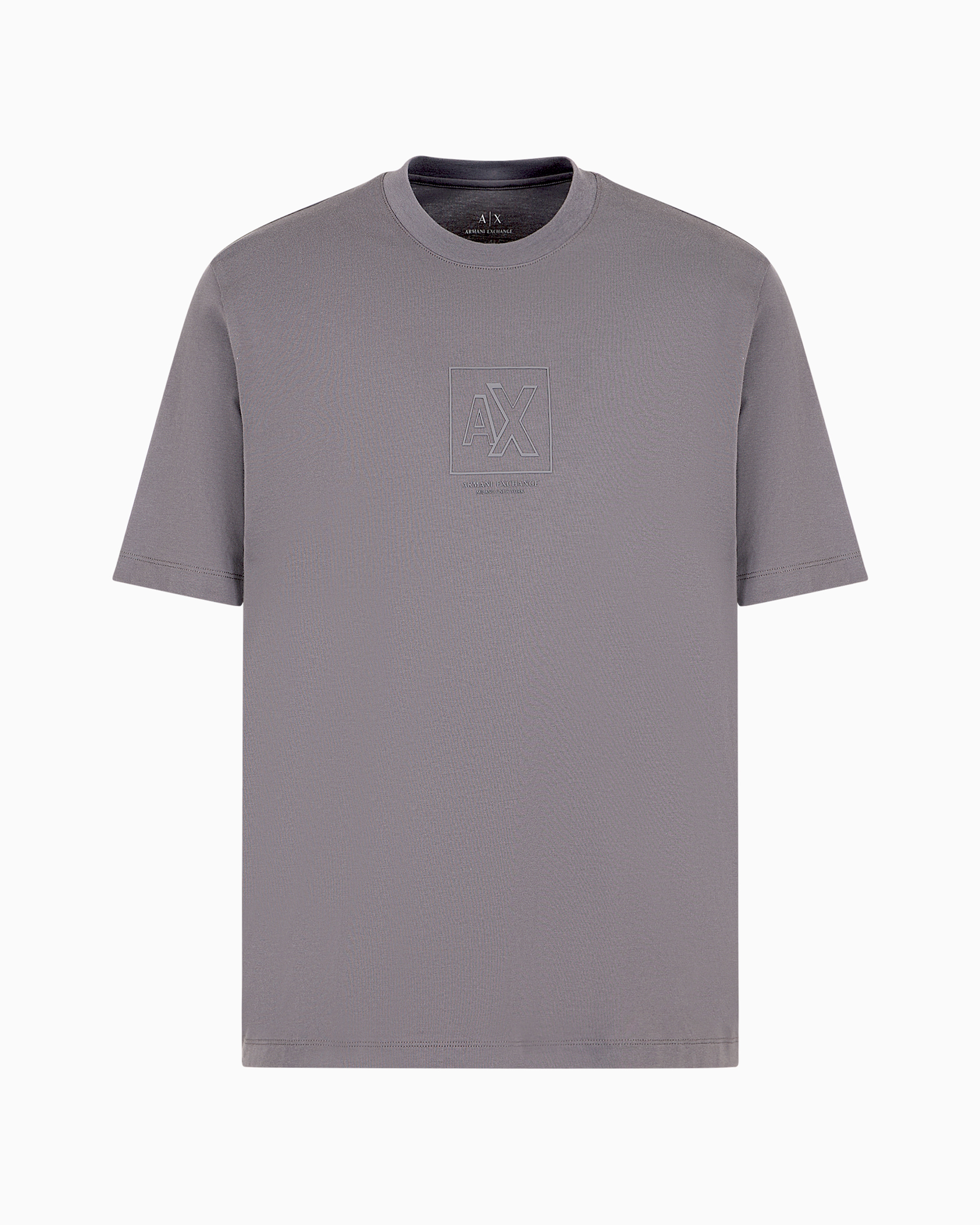 Armani Exchange Official Store Regular Fit T-shirts In Gray