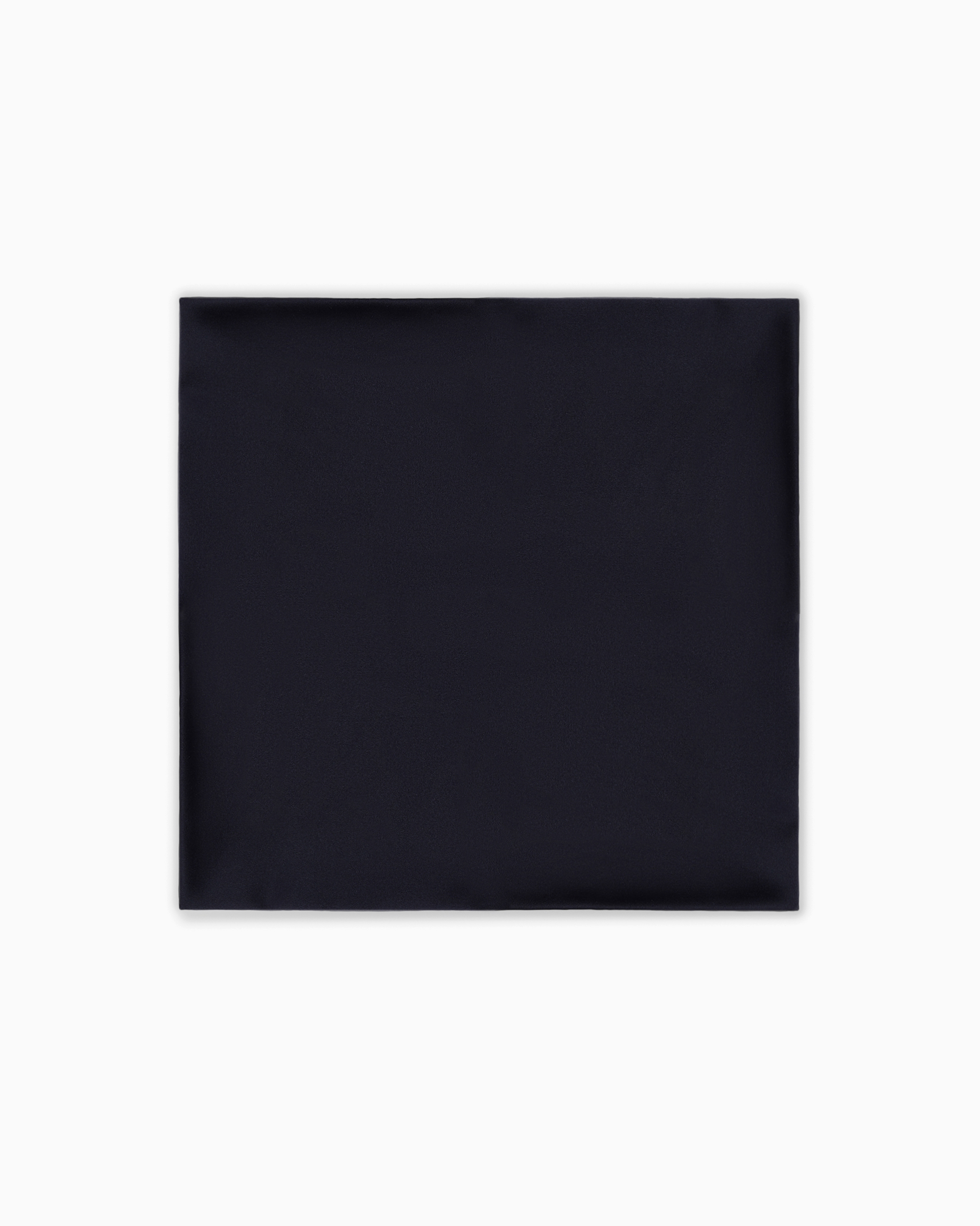 Giorgio Armani Official Store Silk Pocket Square In Navy Blue