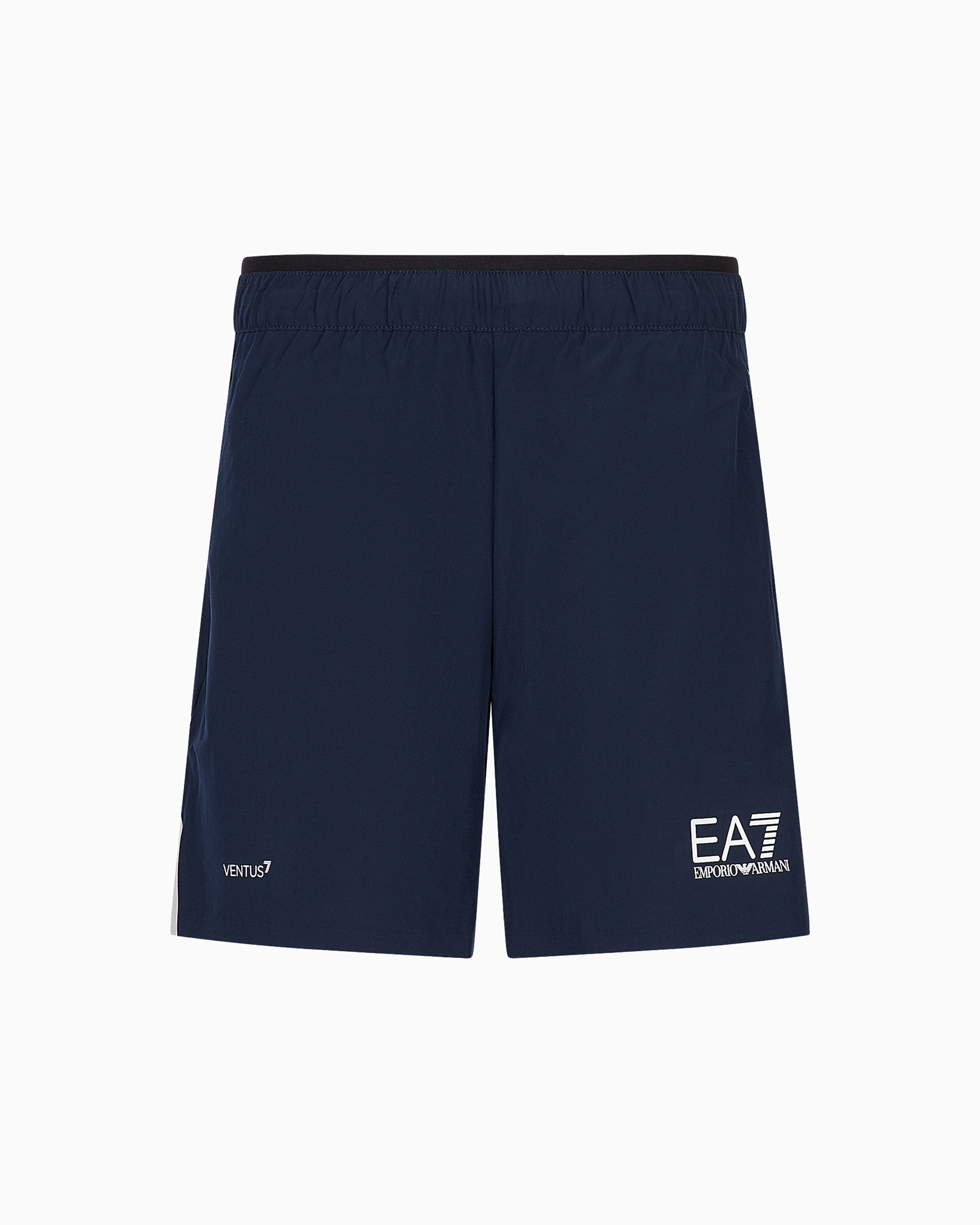 Emporio Armani Tennis Pro Board Shorts In Ventus7 Technical Fabric In Navy Blue