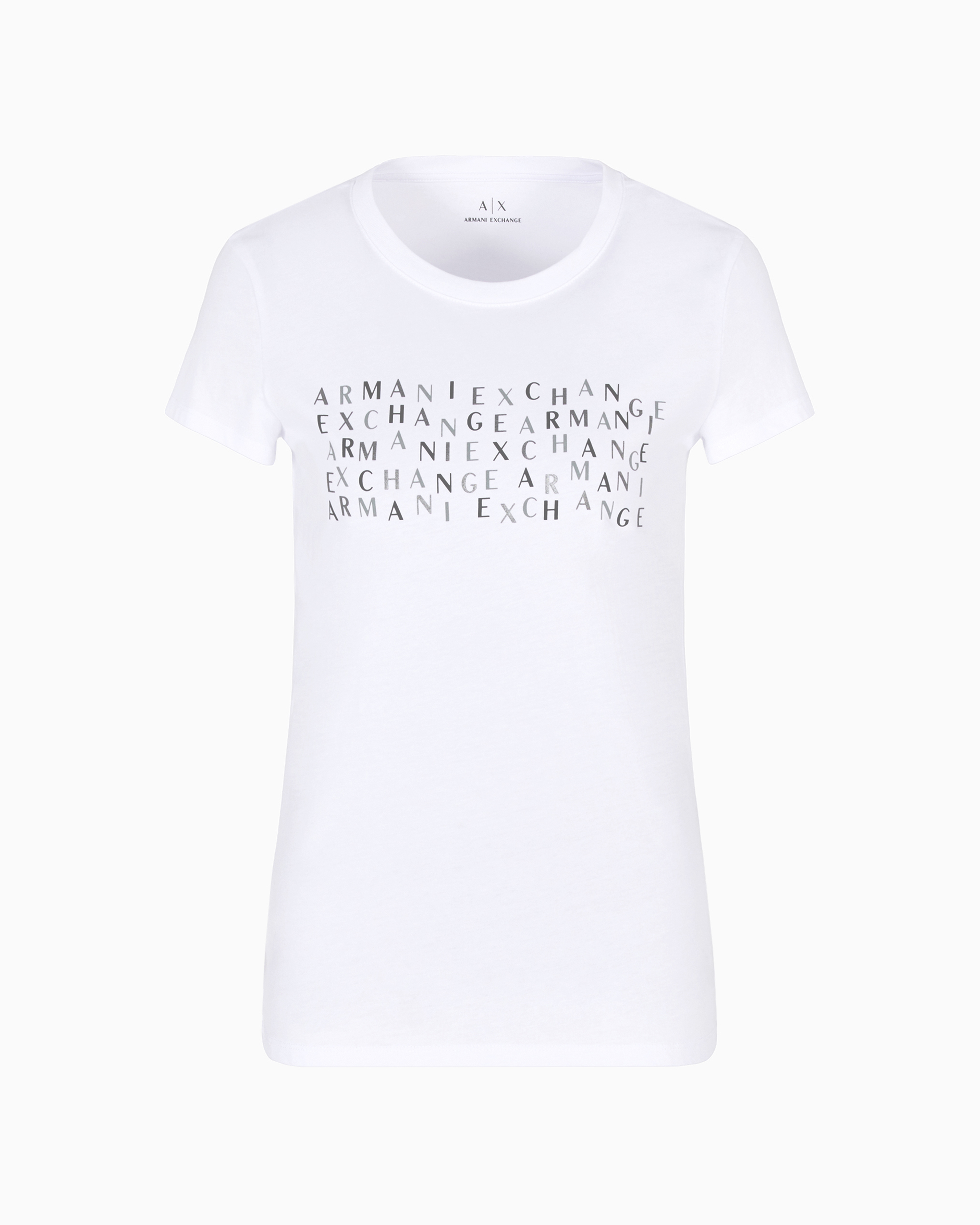 Armani Exchange Official Store Slim Fit T-shirts In White