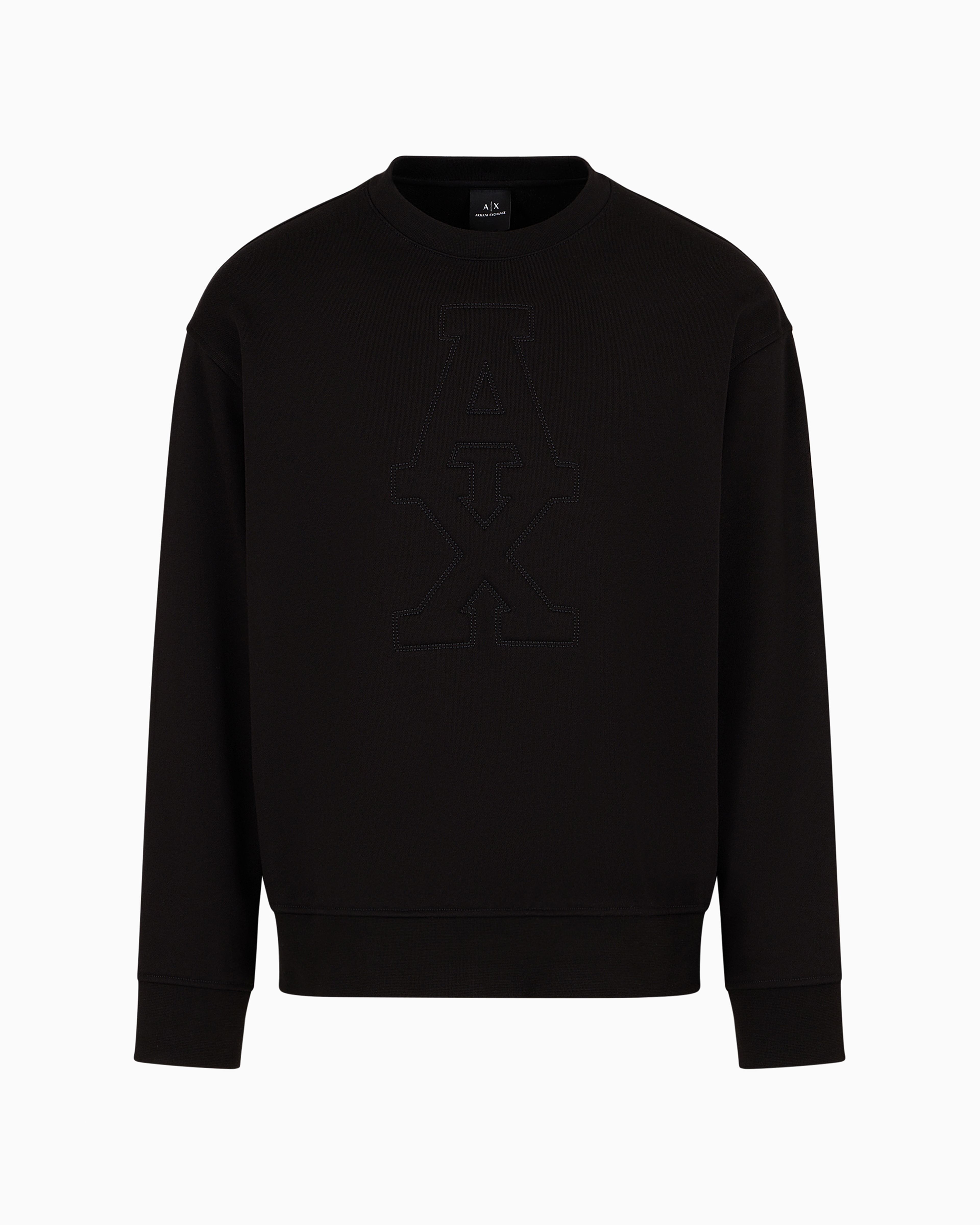 Armani Exchange Official Store Sweatshirts Without Hood In Black