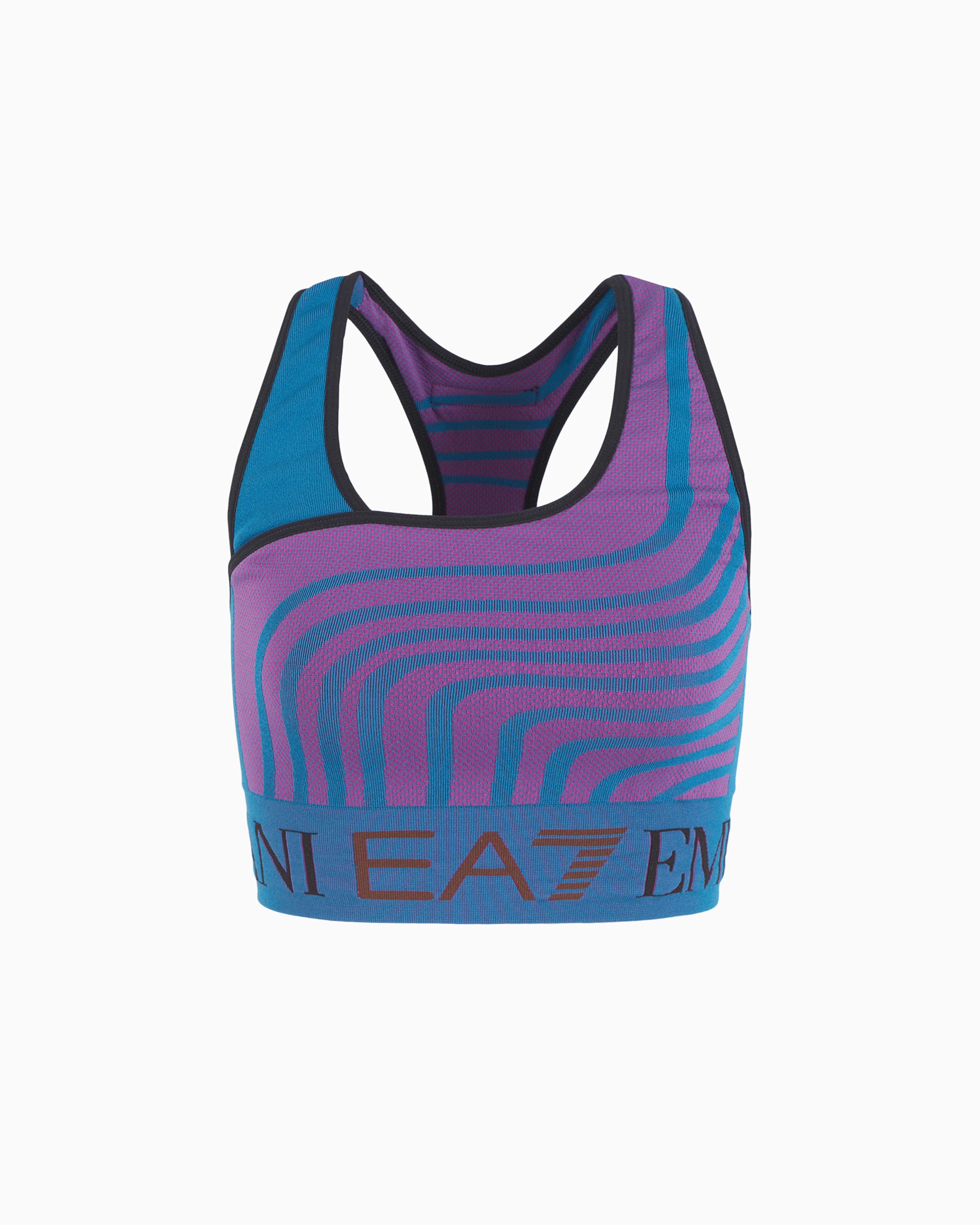 Ea7 Official Store Dynamic Athlete Sports Bra In Vigor7 Technical Fabric In Pink