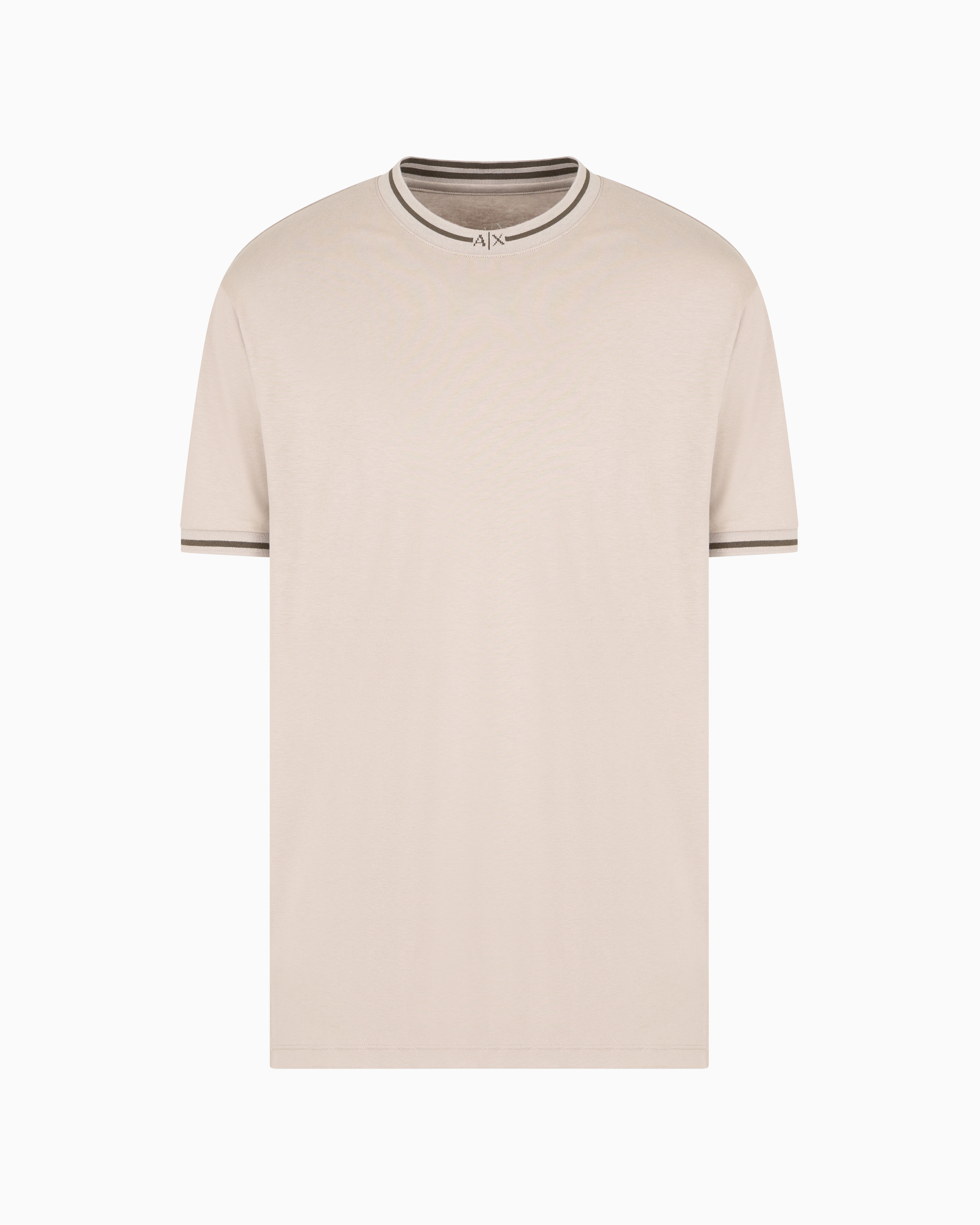 Armani Exchange Official Store Regular Fit T-shirts In Neutral