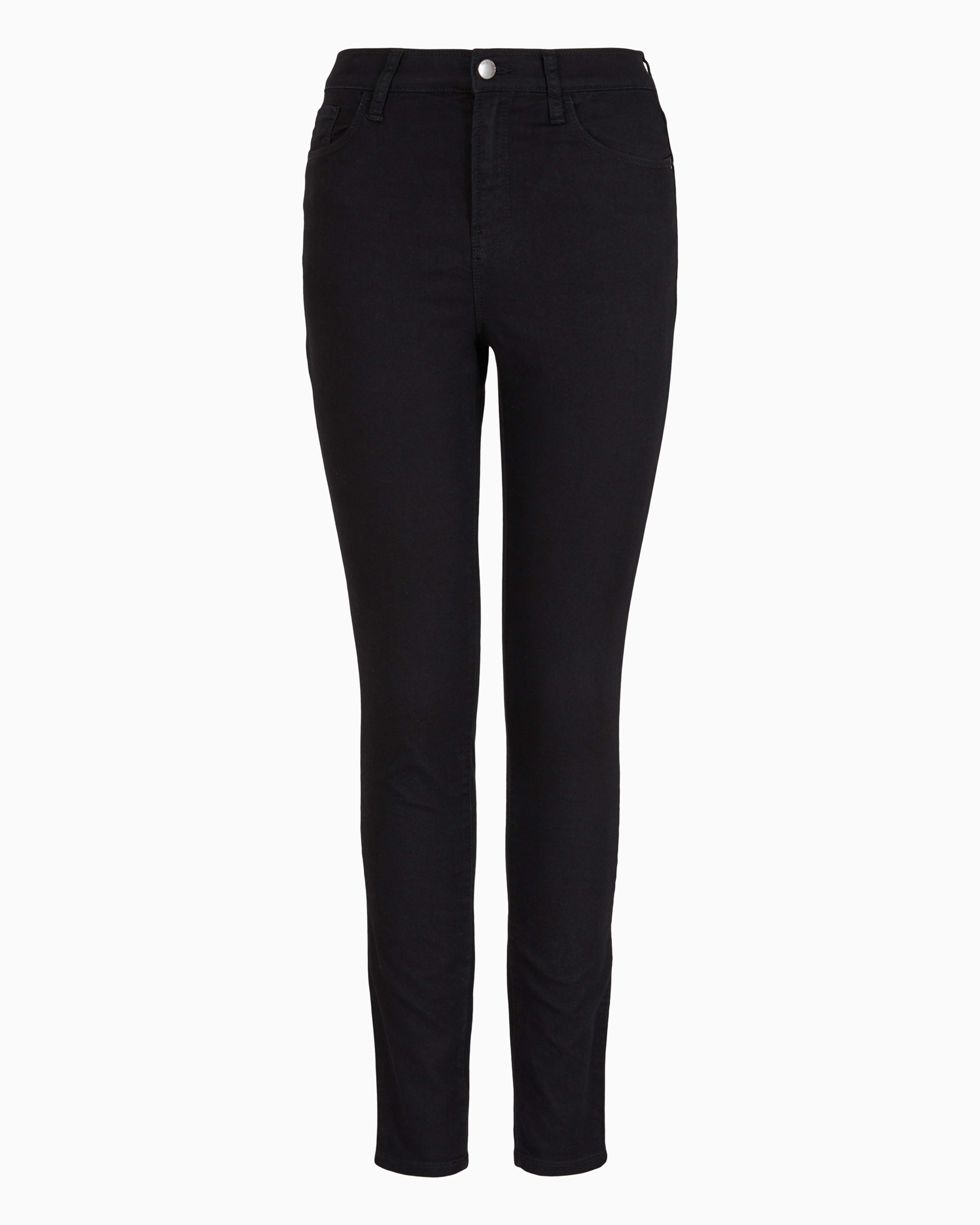 Emporio Armani High-waisted Skinny Jeans In Black