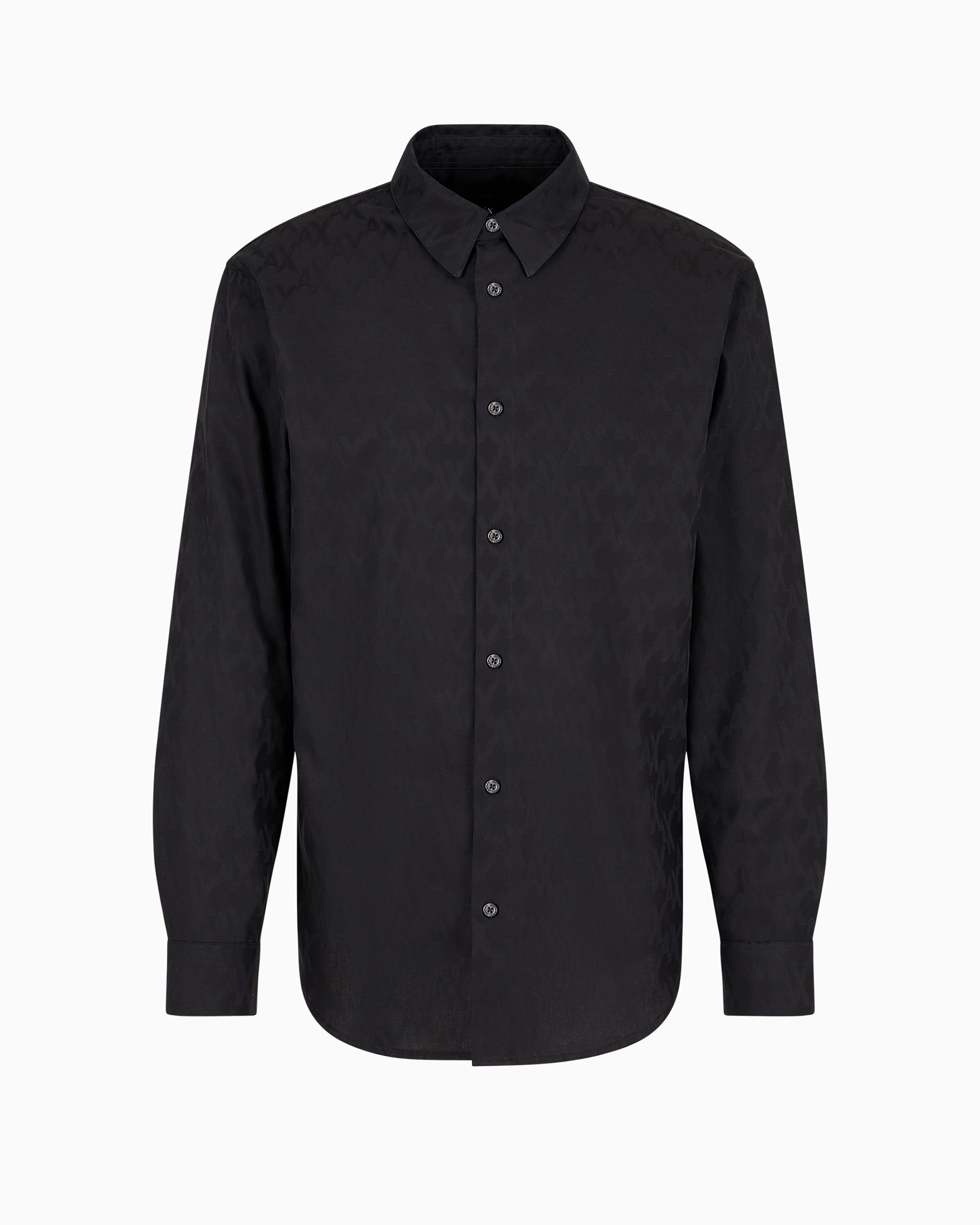 Armani Exchange Official Store Classic Shirts In Black