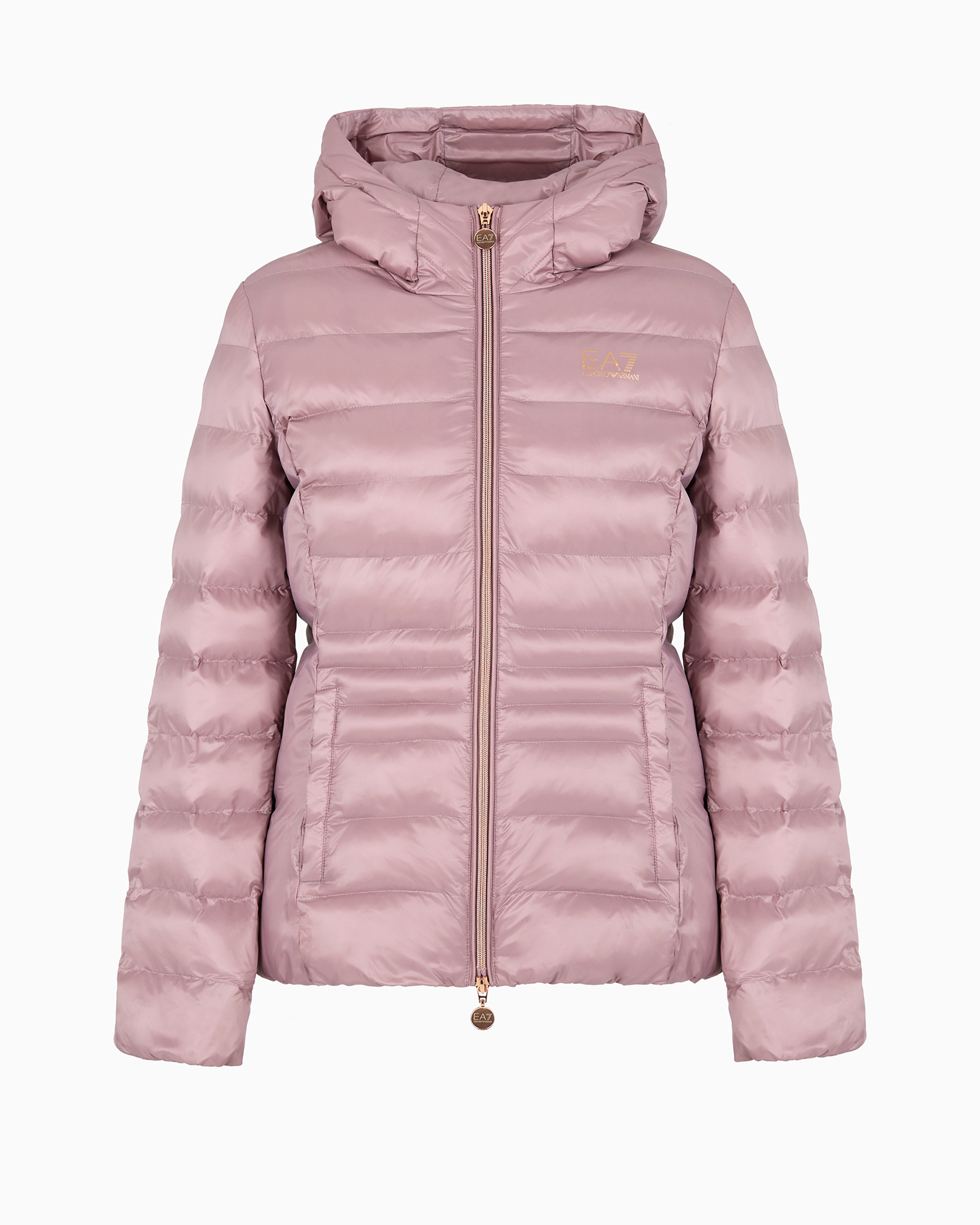 Shop Ea7 Core Lady Nylon Padded Jacket In Pink