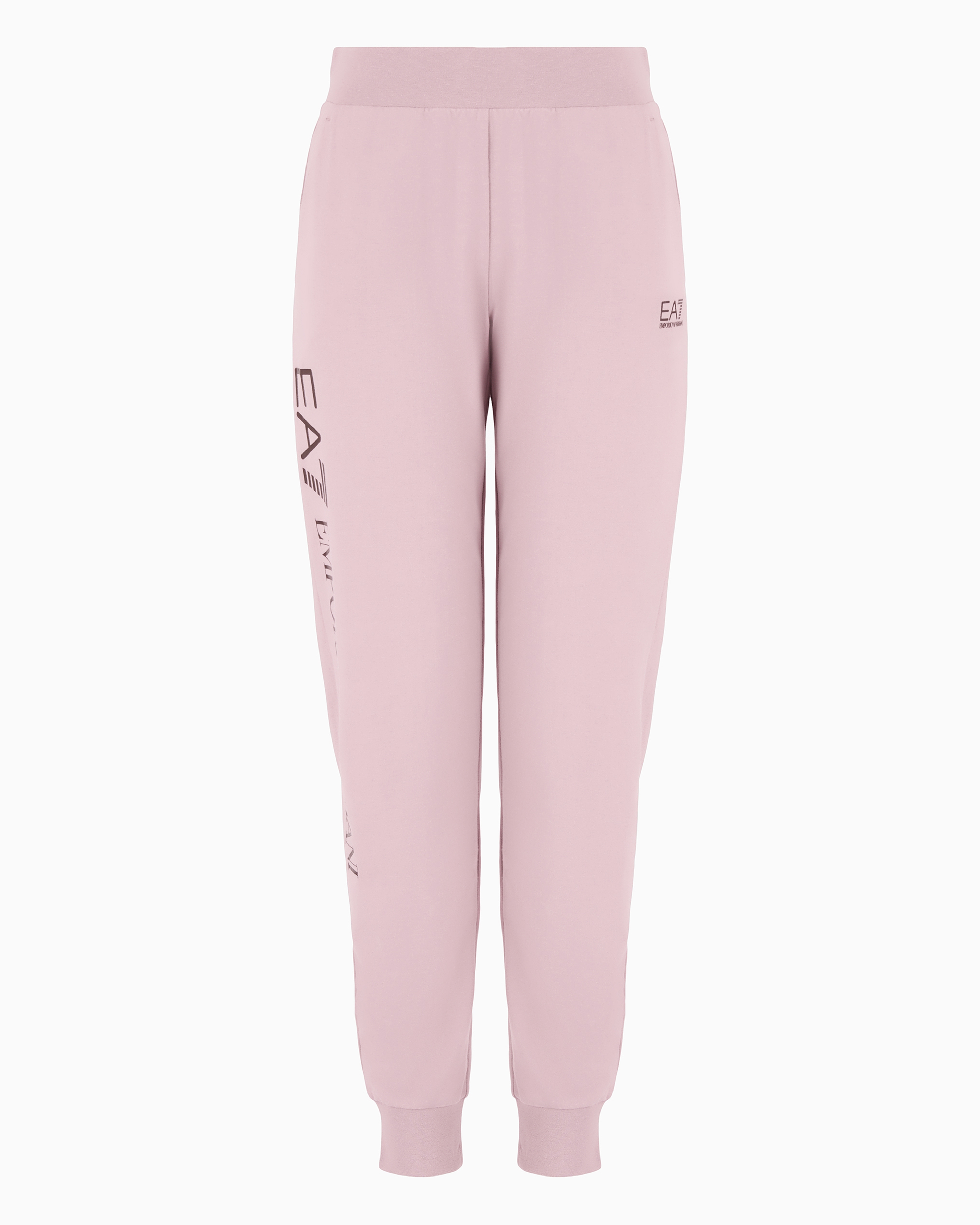 Ea7 Official Store Shiny Jogginghose Aus Baumwollstretch In Rosa