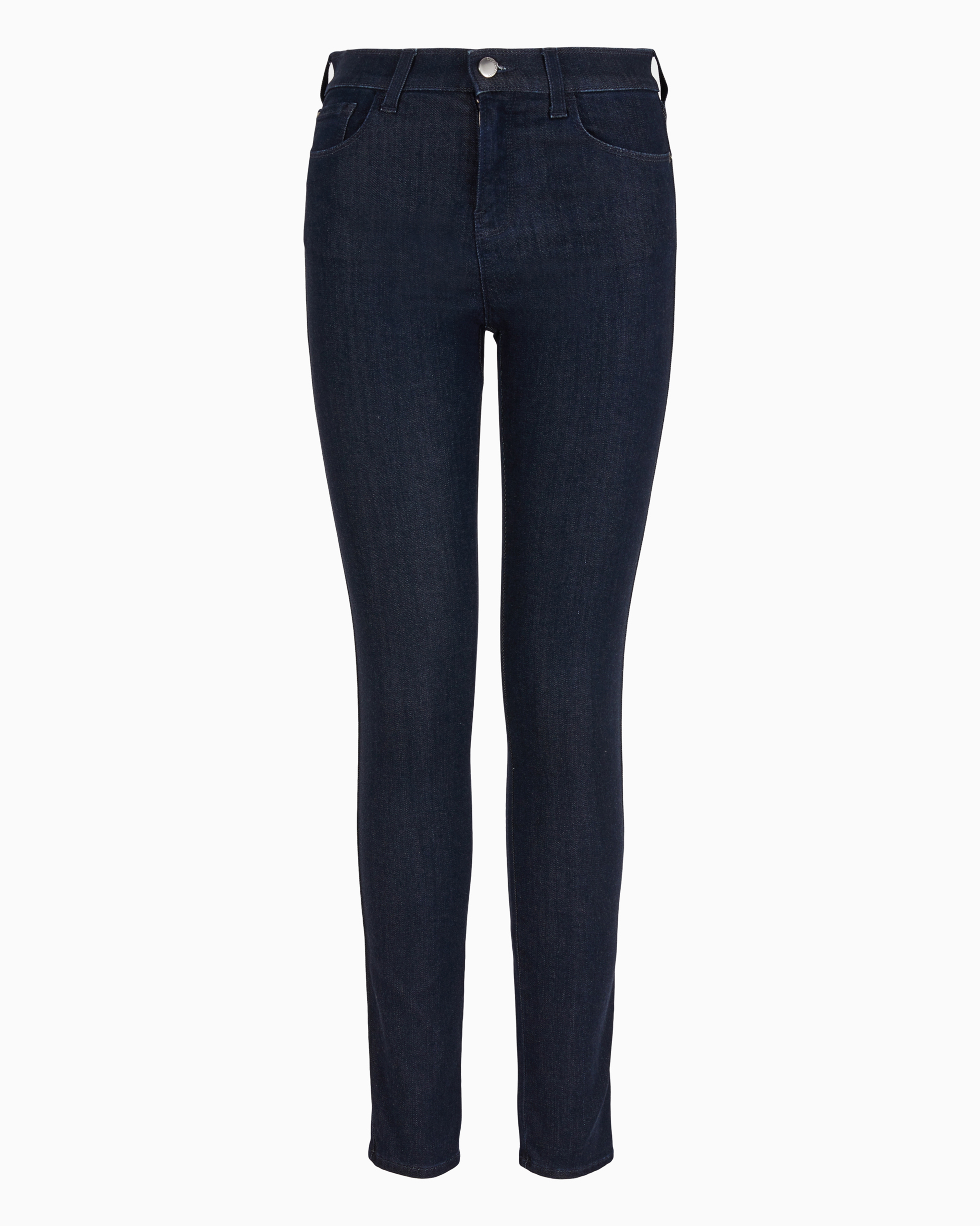 Emporio Armani Official Store J20 High-waisted Super Skinny Leg Jeans In Lyocell Denim In Dark Blue