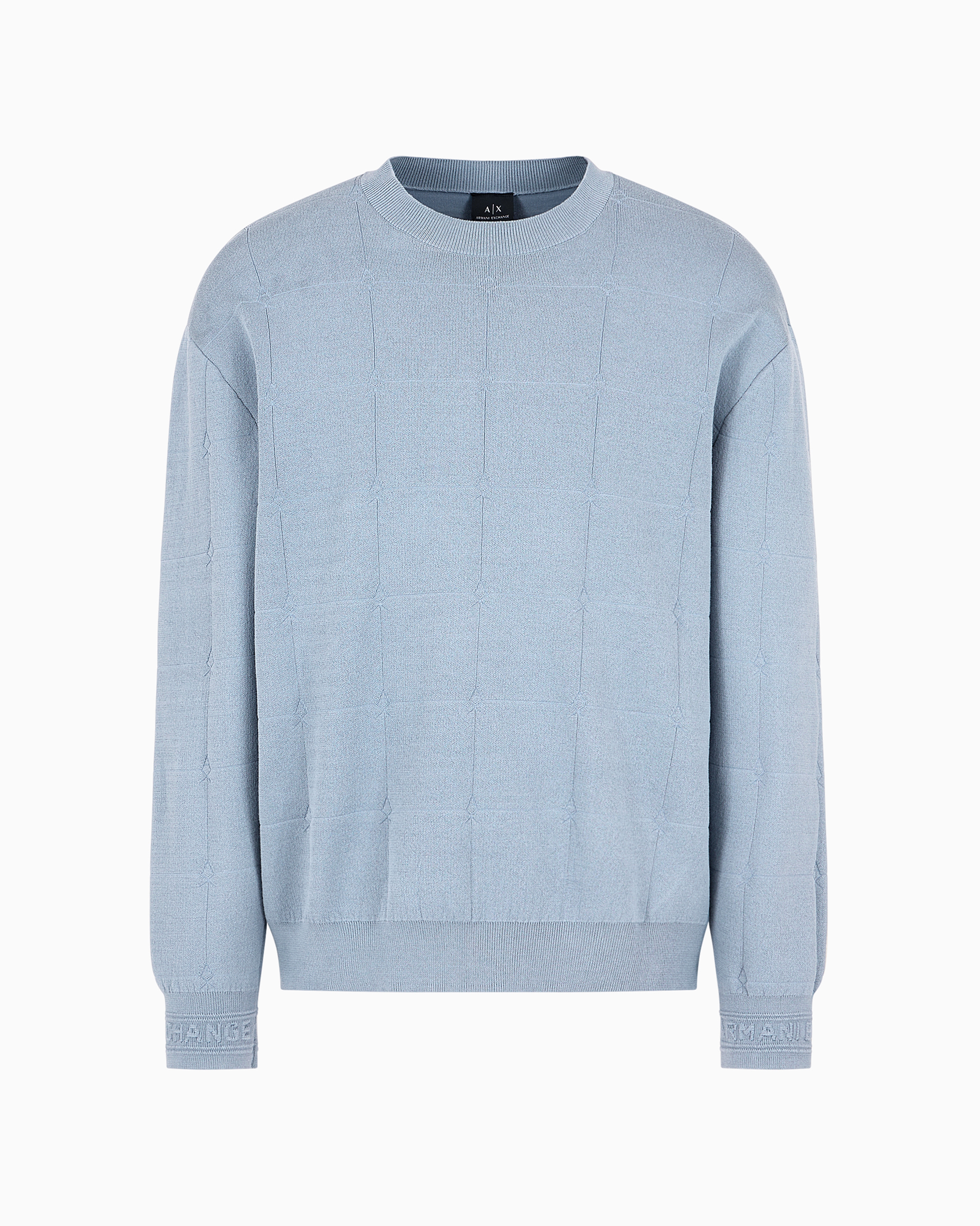 Armani Exchange Official Store Sweaters In Azure