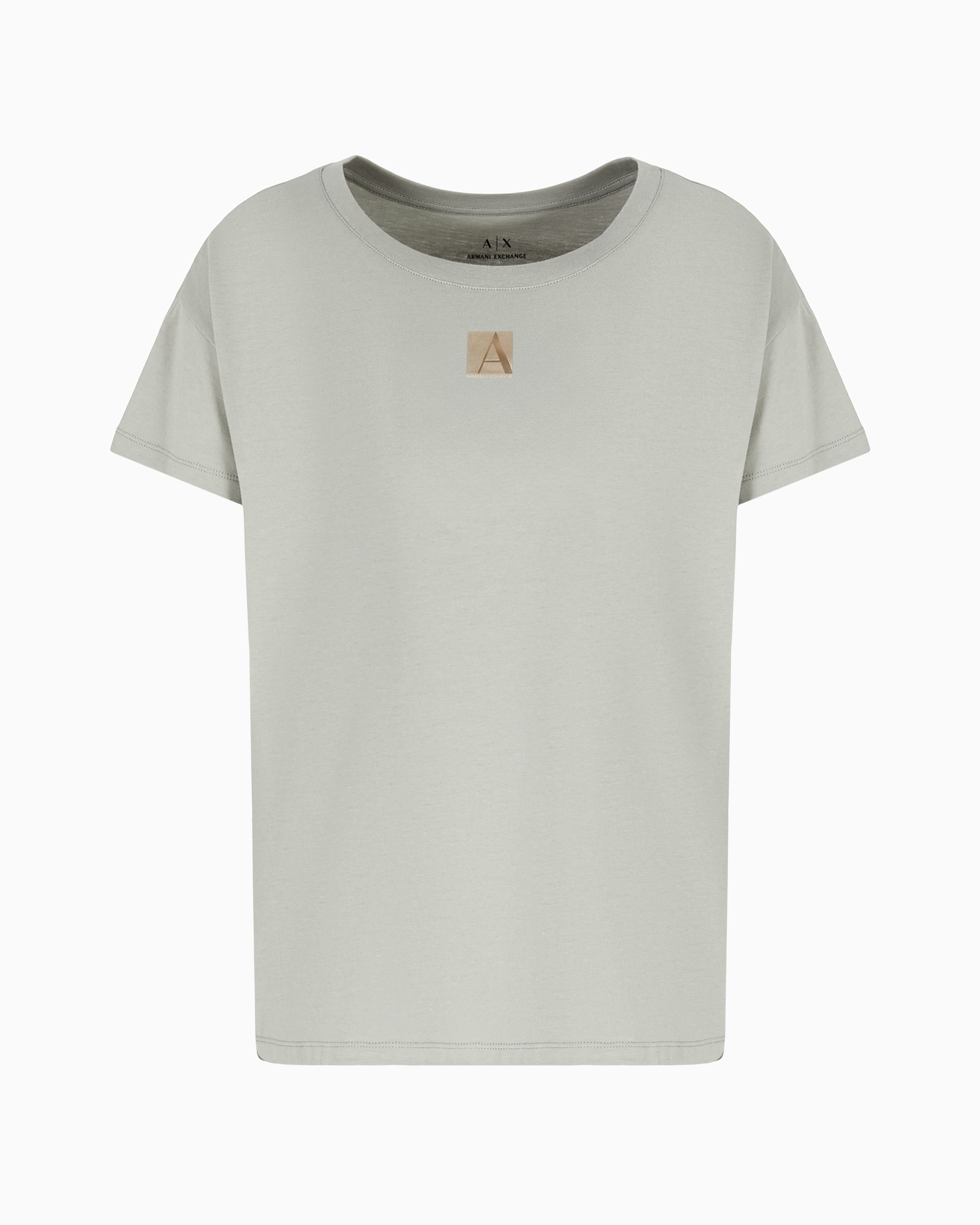 Armani Exchange Official Store Relaxed Fit T-shirts In Gray