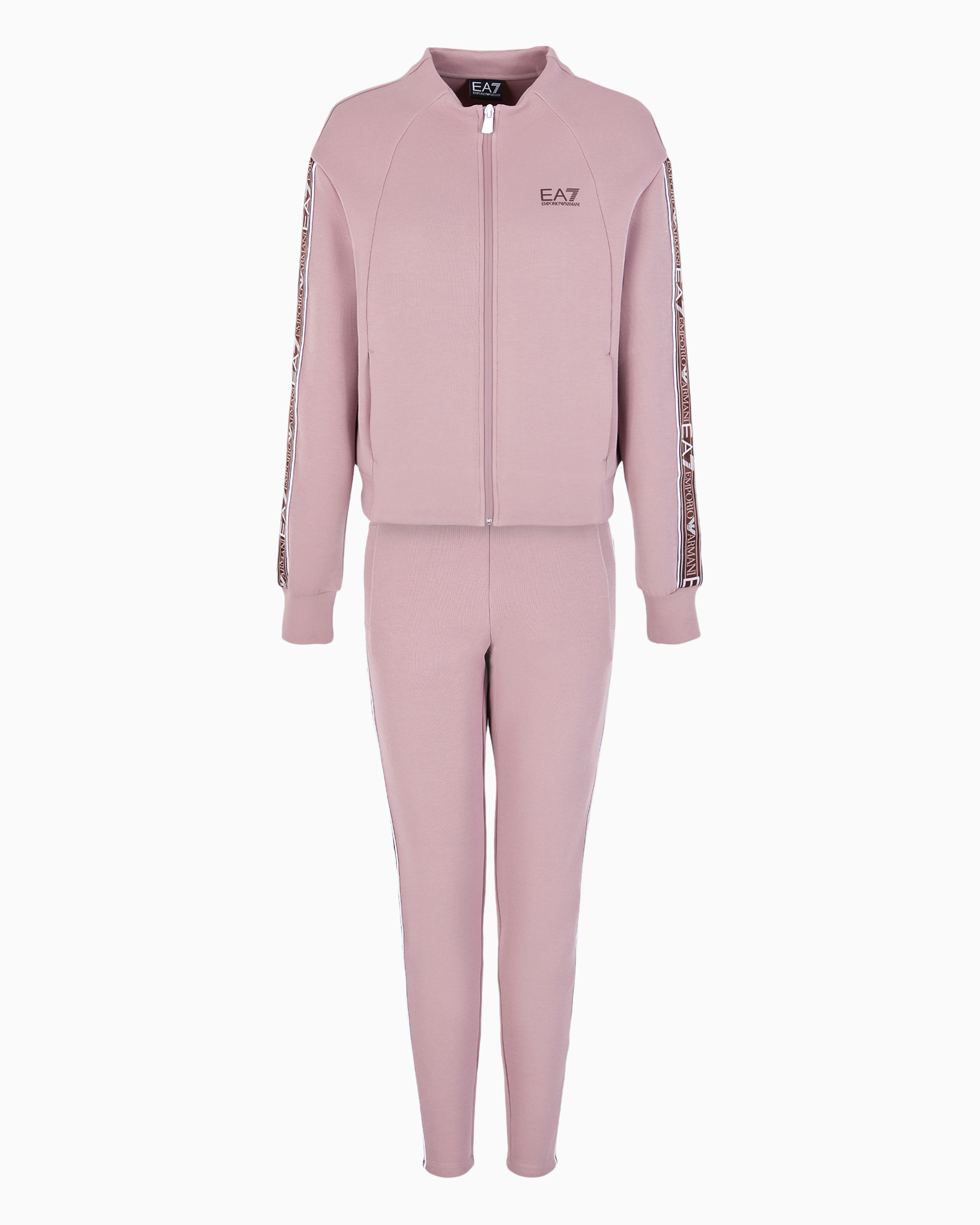 Ea7 Official Store Dynamic Athlete Tracksuit In Natural Ventus7 Technical Fabric In Pink