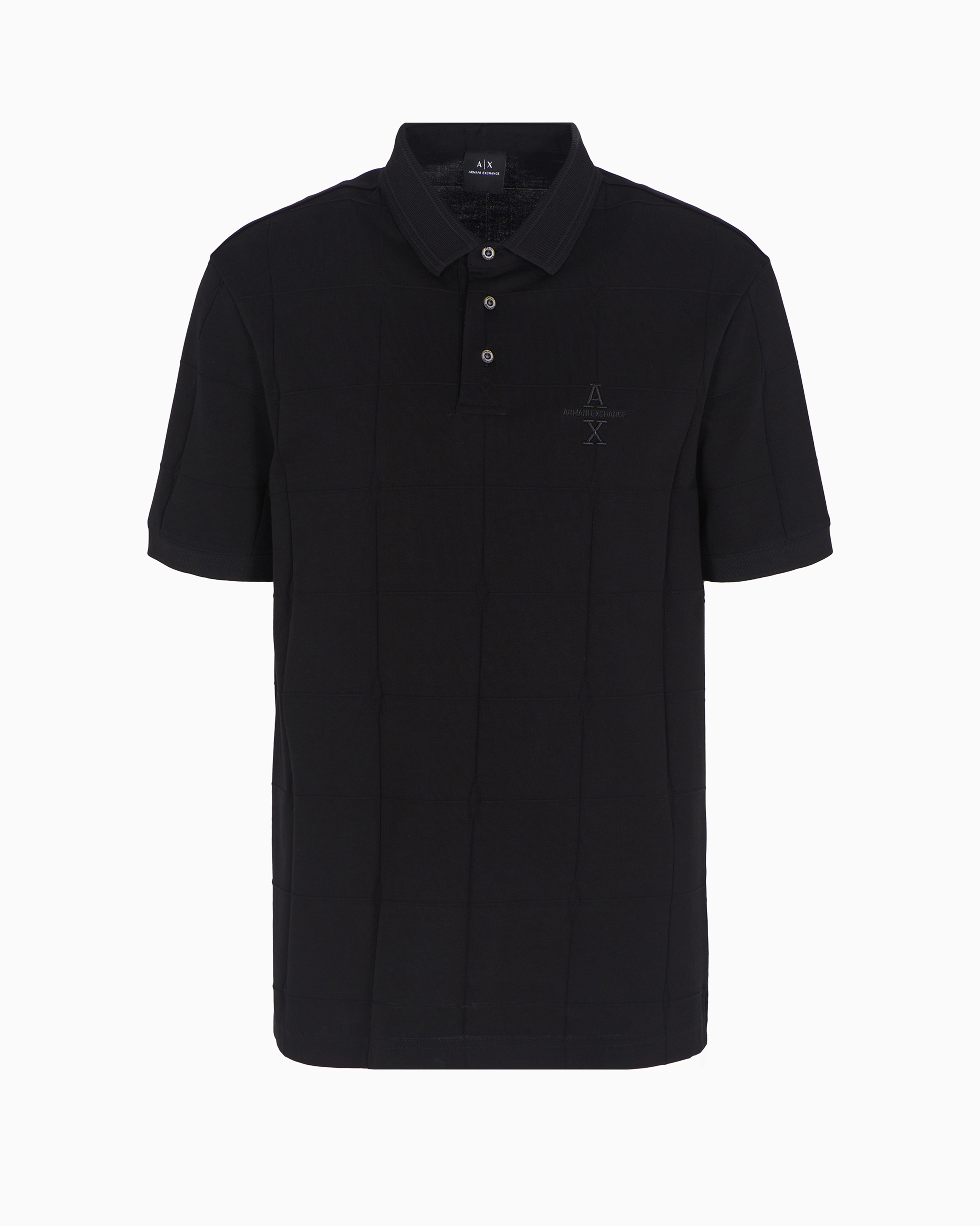 Armani Exchange Official Store Polo Shirts In Black