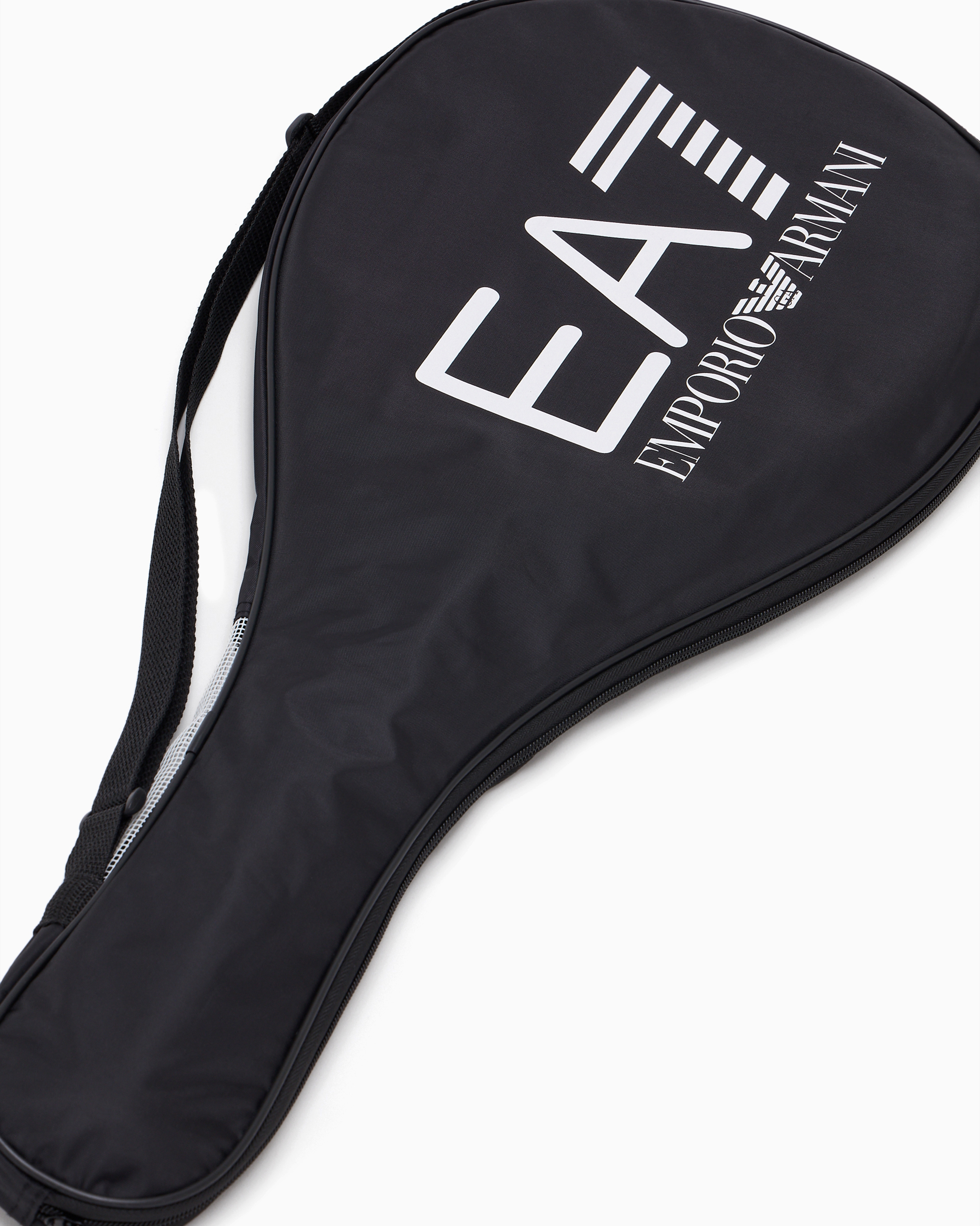 Shop Ea7 Tennis Racket In Black